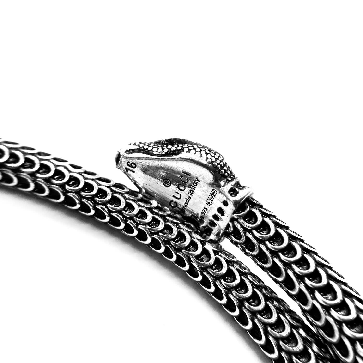 Gucci Silver Snake Bracelet