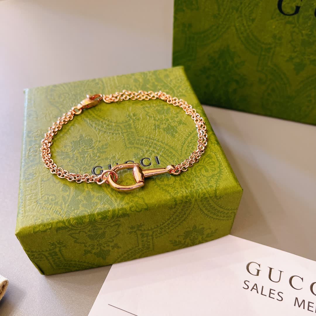 Gucci Rose Gold Horsebit Bracelet Gucci Rose Gold Horsebit Bracelet