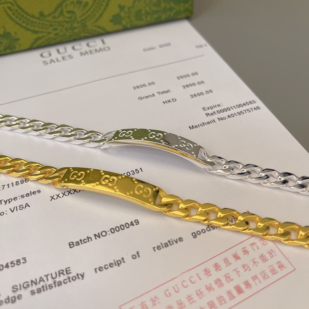 Gucci Silver Chain Bracelet