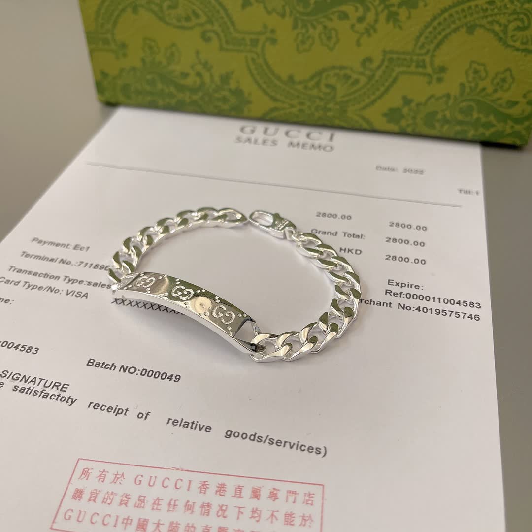 Gucci Silver Chain Bracelet
