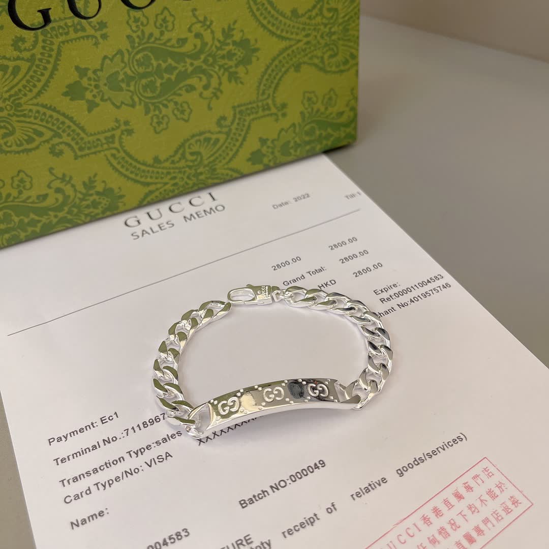 Gucci Silver Chain Bracelet