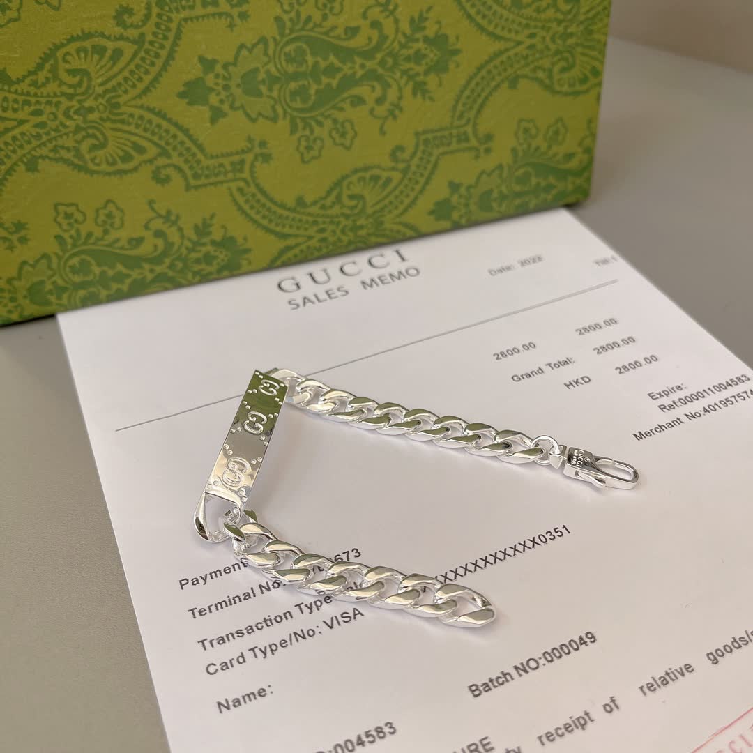 Gucci Silver Chain Bracelet