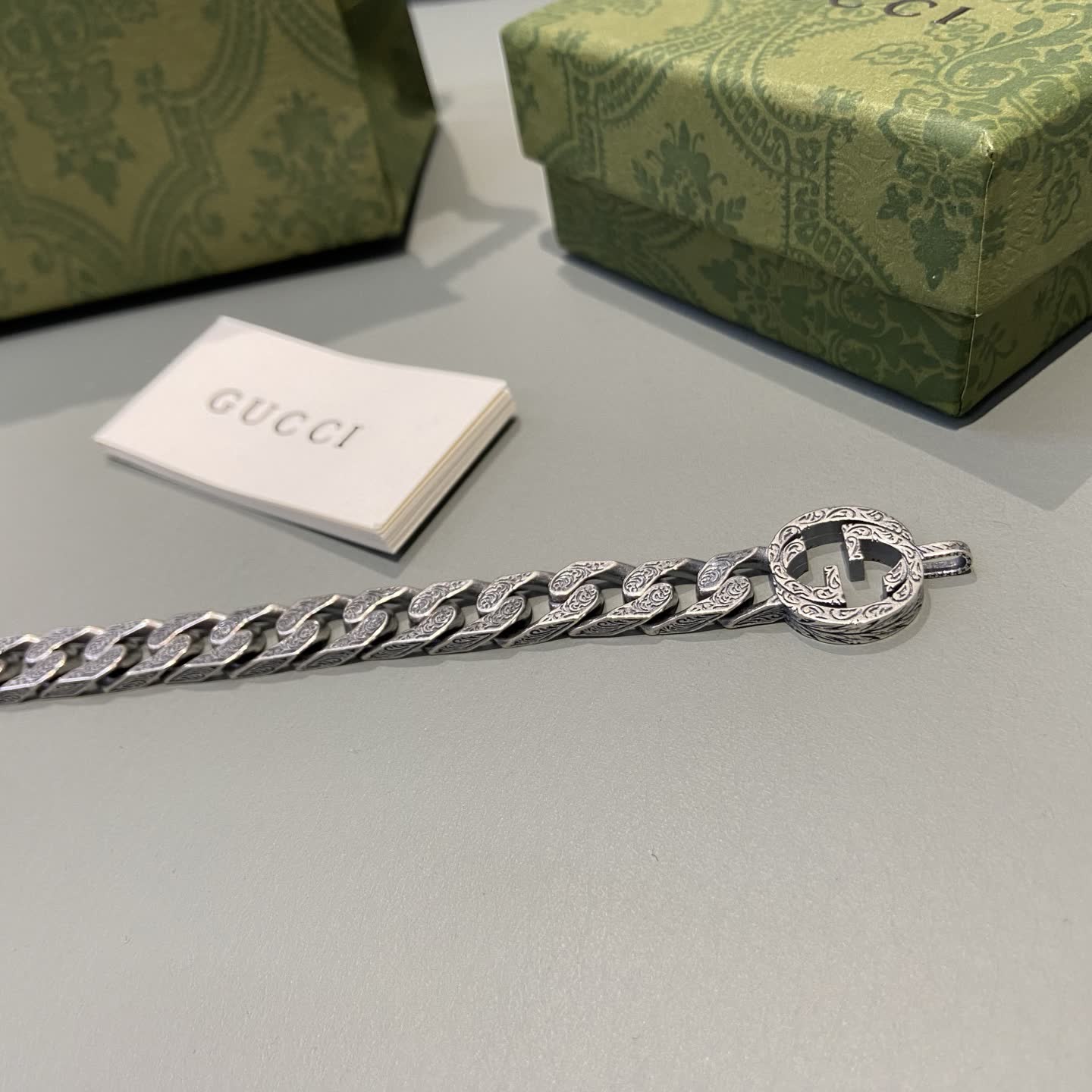 Gucci Silver Chain Bracelet