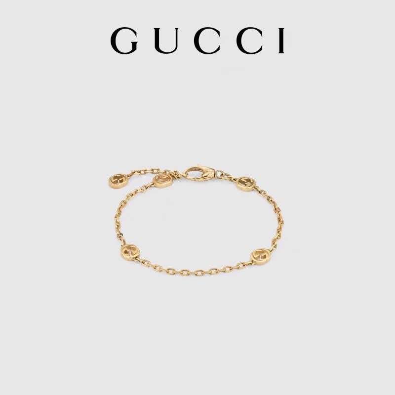 Gucci Gold Interlocking G Bracelet