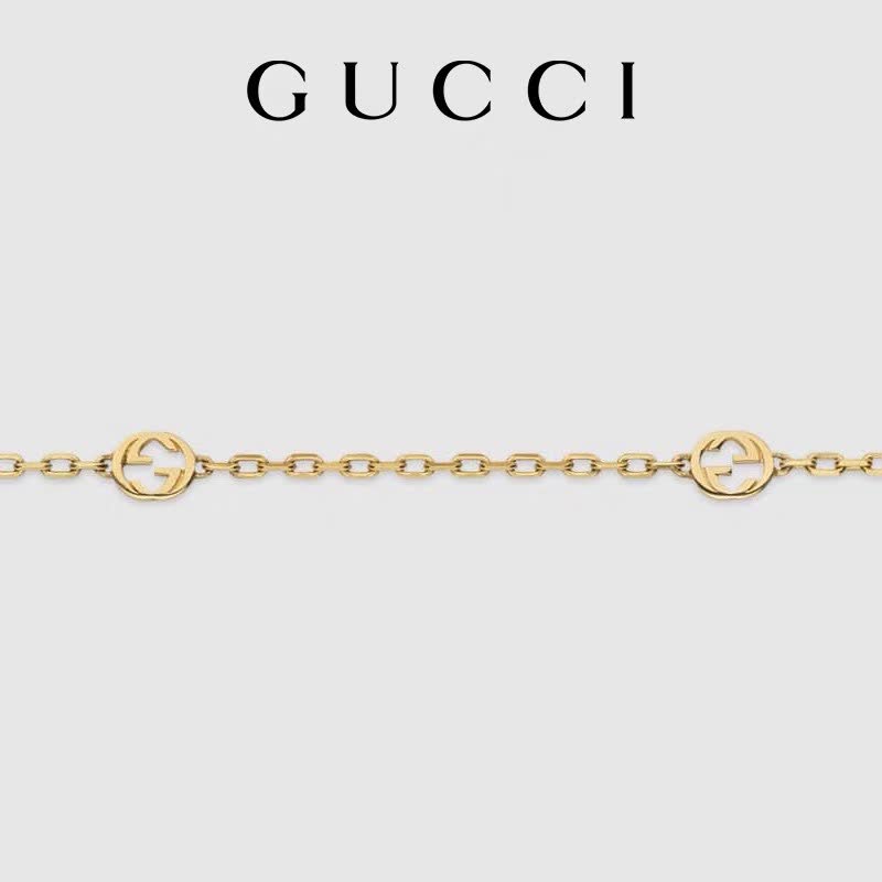 Gucci Gold Interlocking G Bracelet