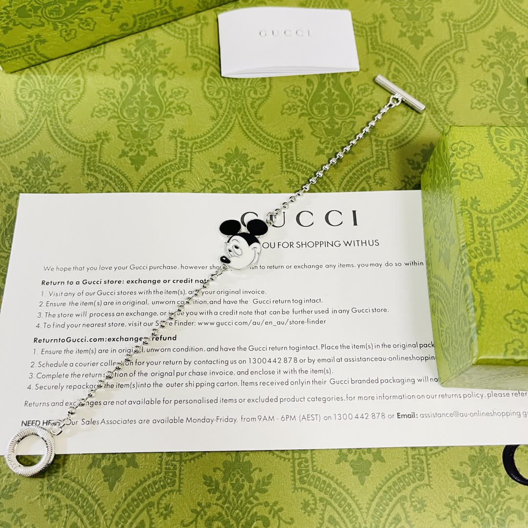 Gucci Mickey Mouse Charm Bracelet