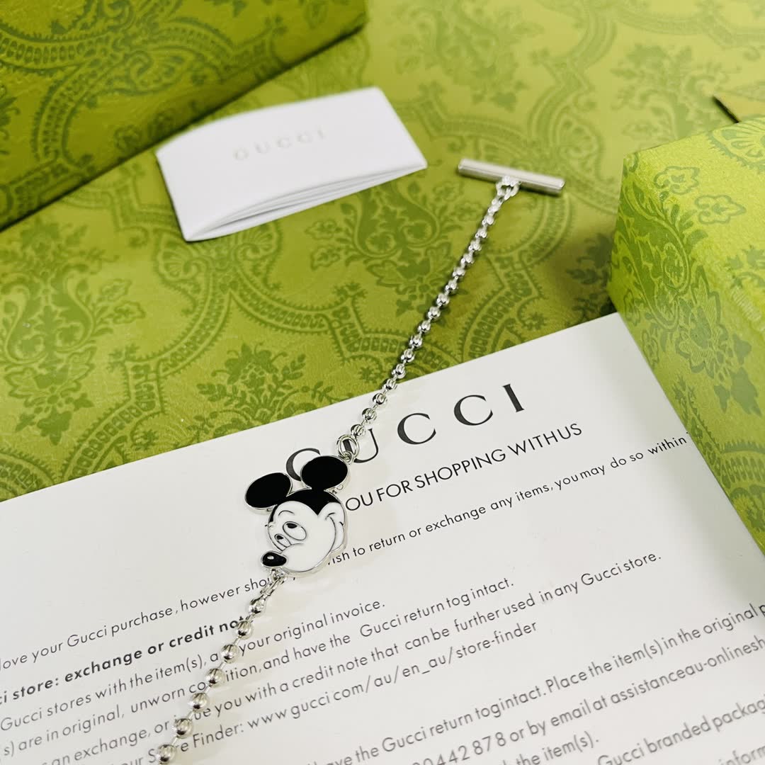 Gucci Mickey Mouse Charm Bracelet