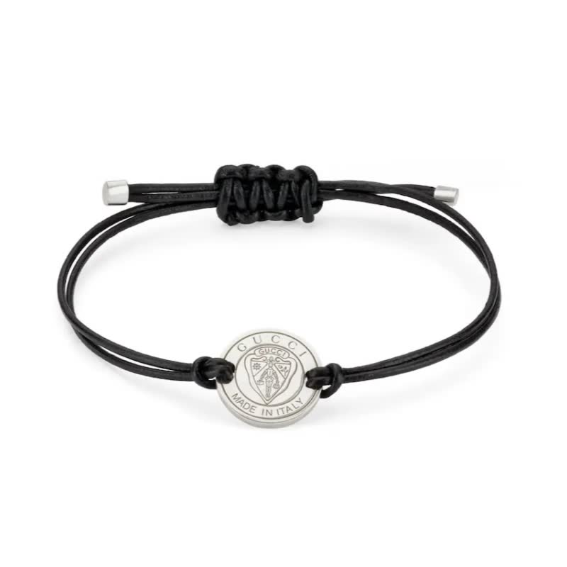 Gucci Leather Bracelet with Logo Gucci Leather Bracelet with Logo