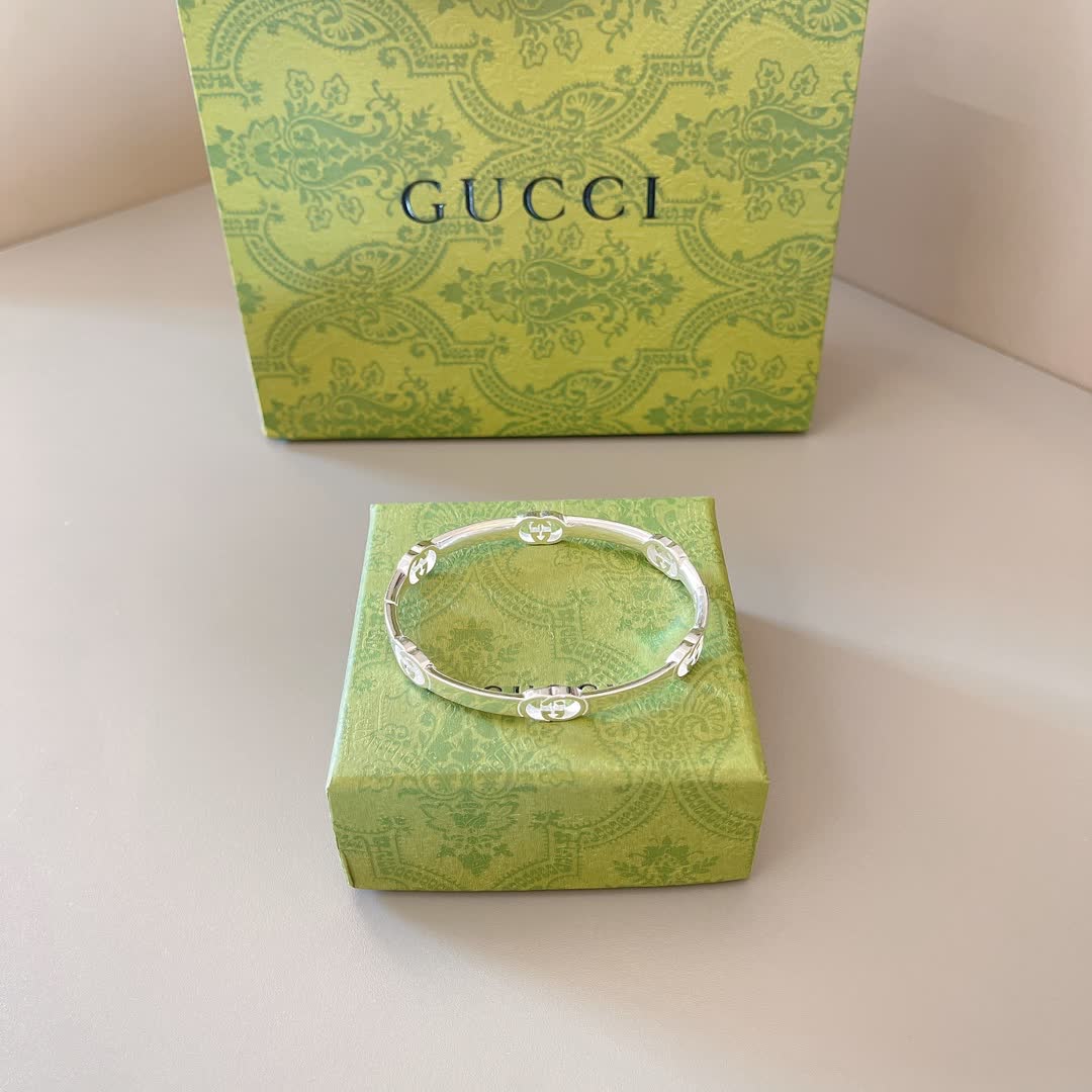 Gucci Silver Bangle Bracelet
