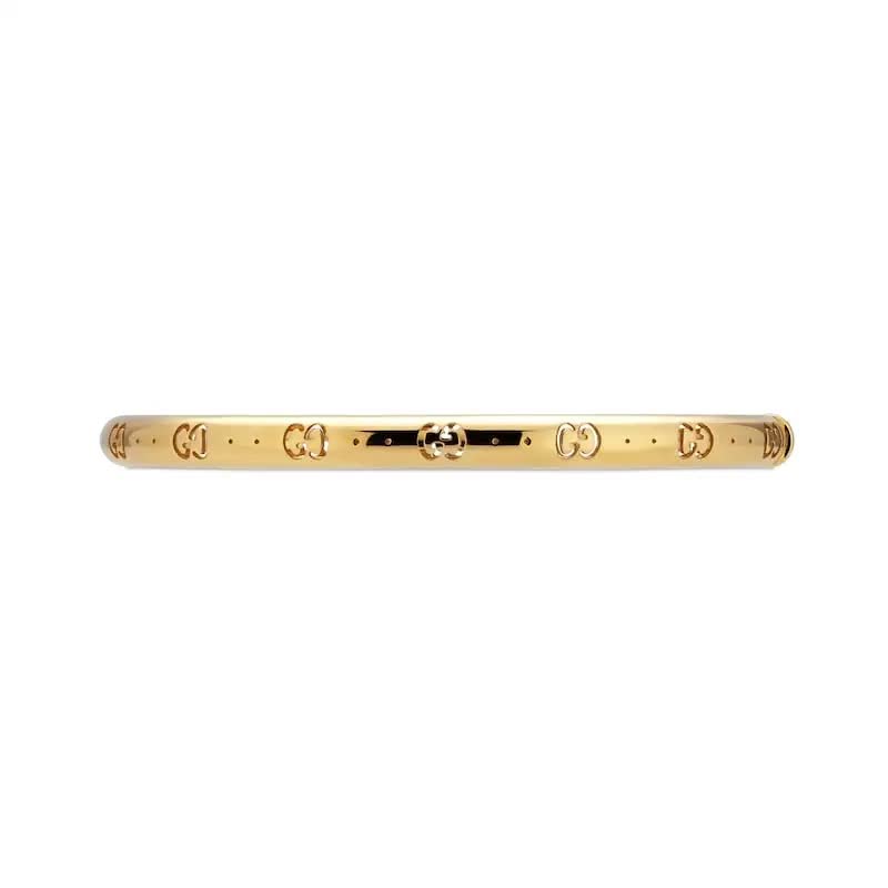 Gucci Gold Interlocking G Bangle Bracelet