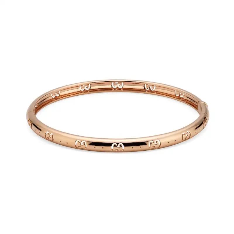 Gucci Gold Interlocking G Bangle Bracelet