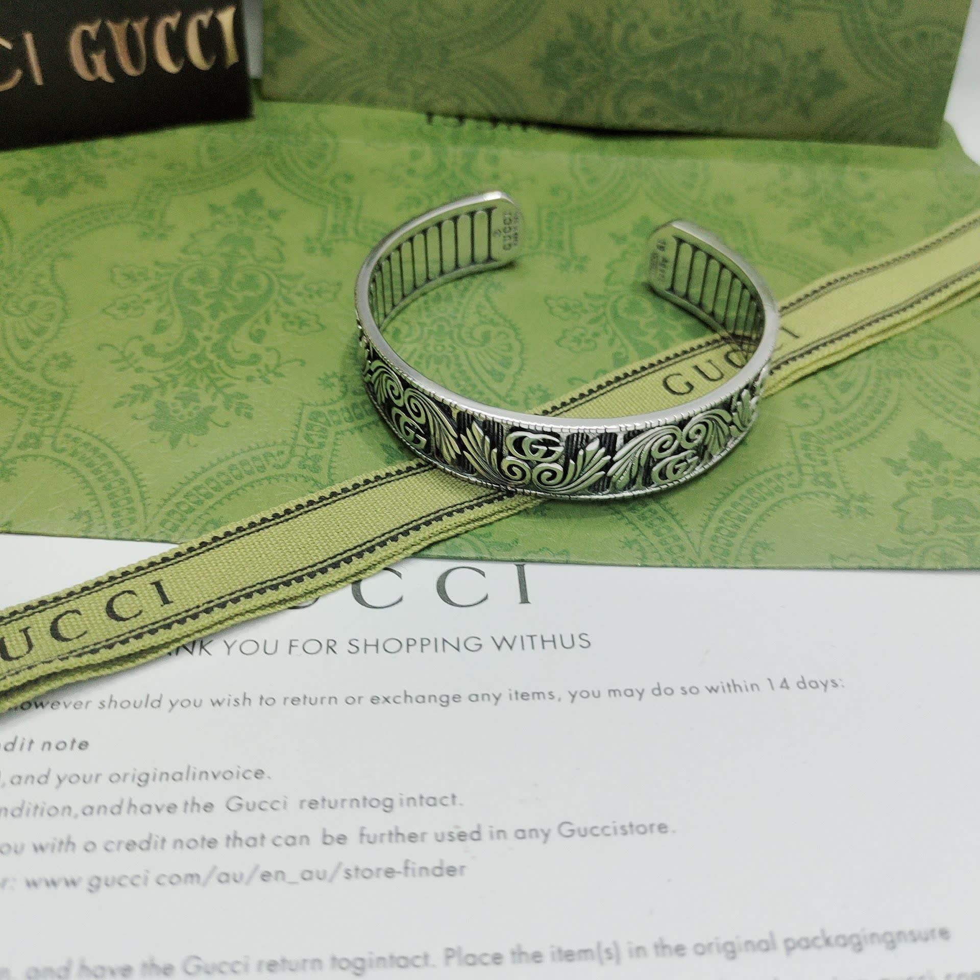 Gucci Silver Cuff Bracelet Gucci Silver Cuff Bracelet