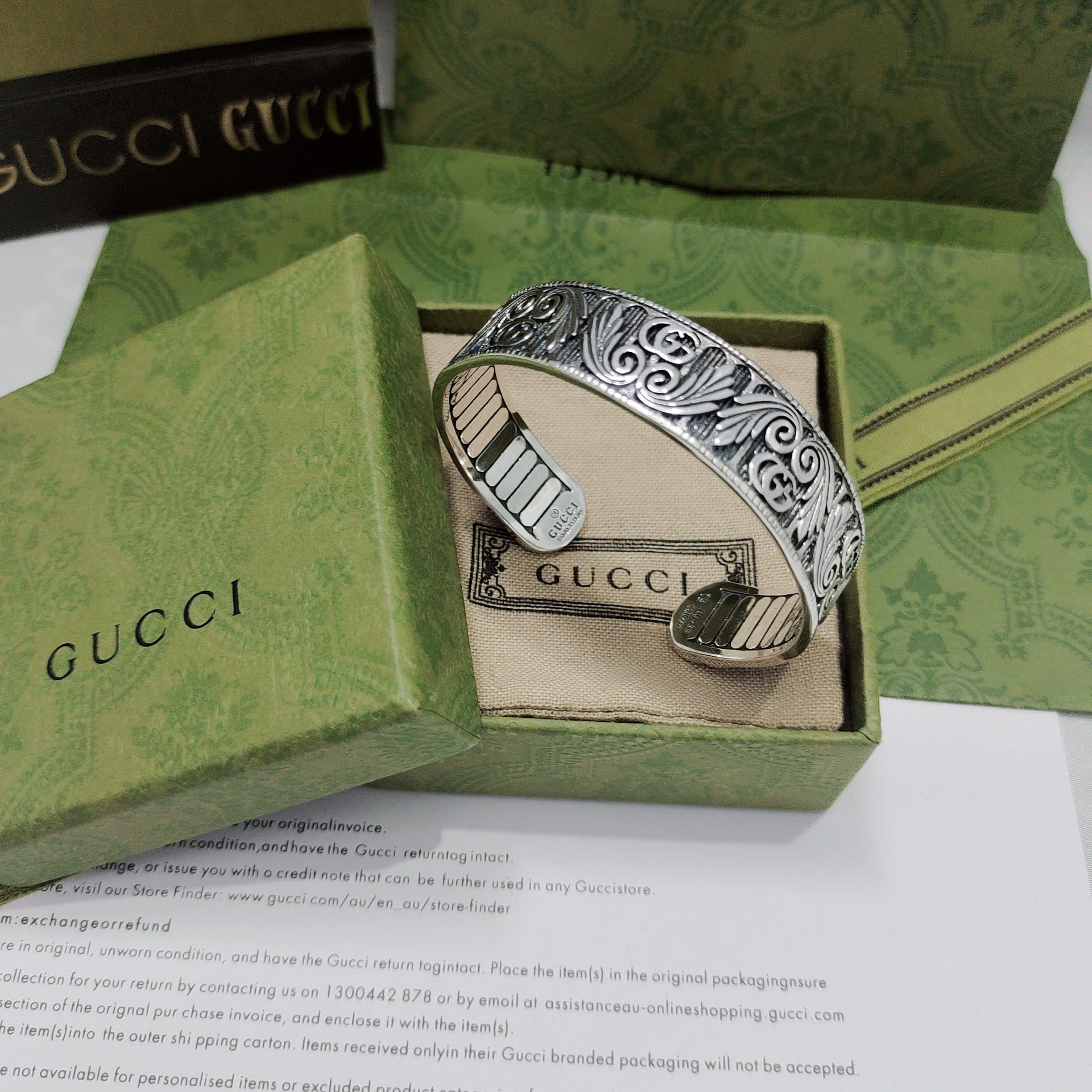 Gucci Silver Cuff Bracelet