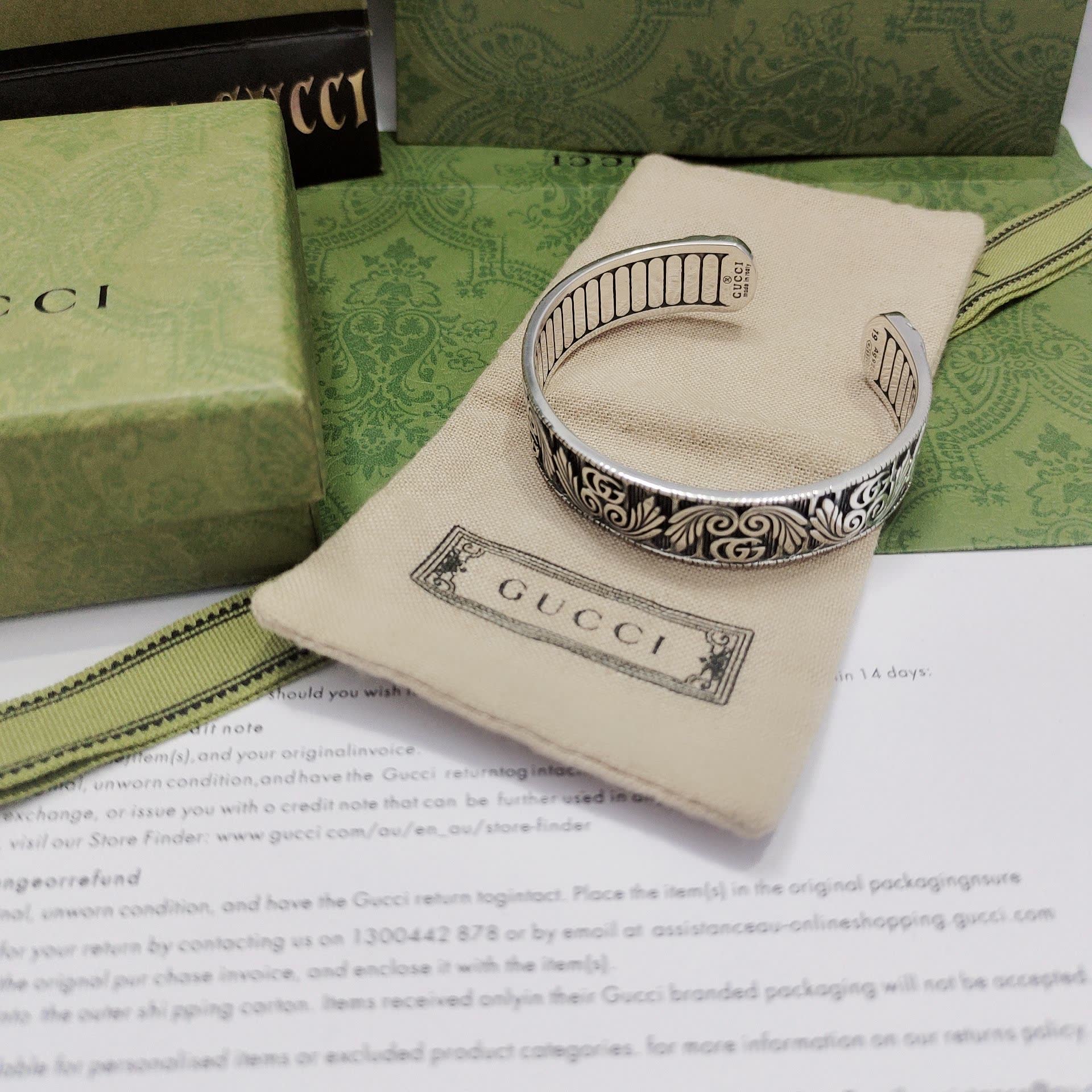 Gucci Silver Cuff Bracelet