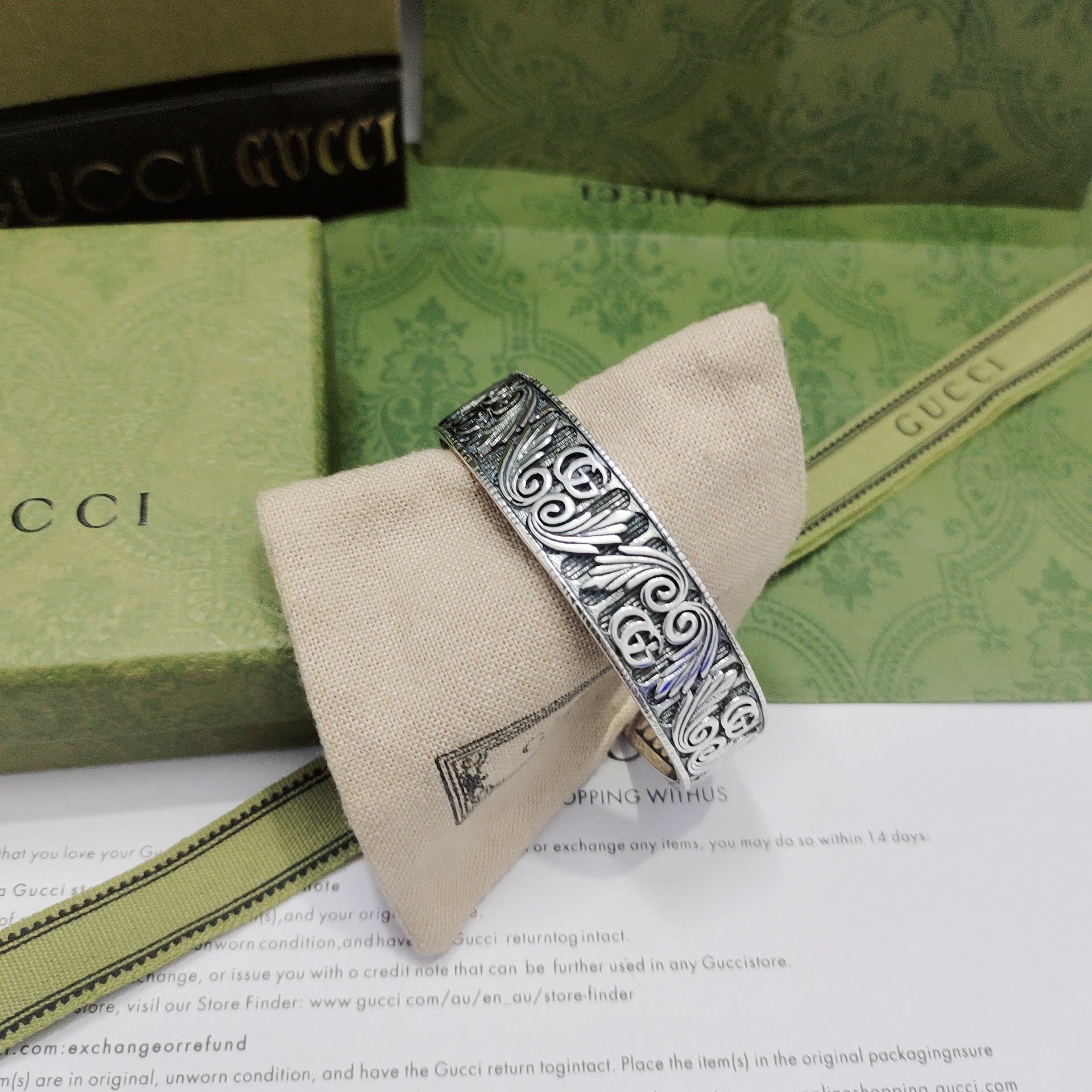 Gucci Silver Cuff Bracelet