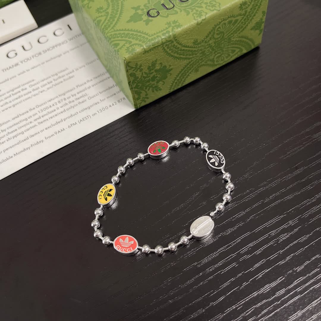 Gucci Multicolor Logo Charm Bracelet