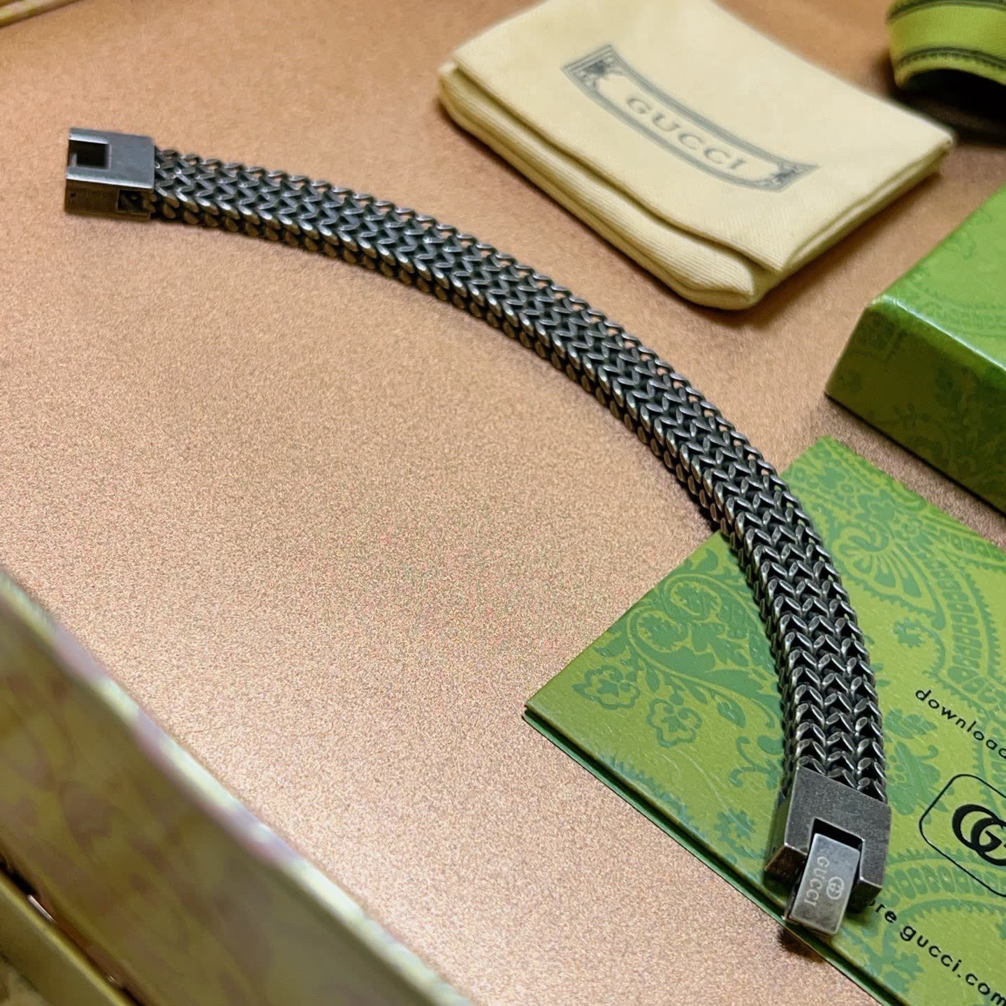 Gucci Silver Chain Bracelet