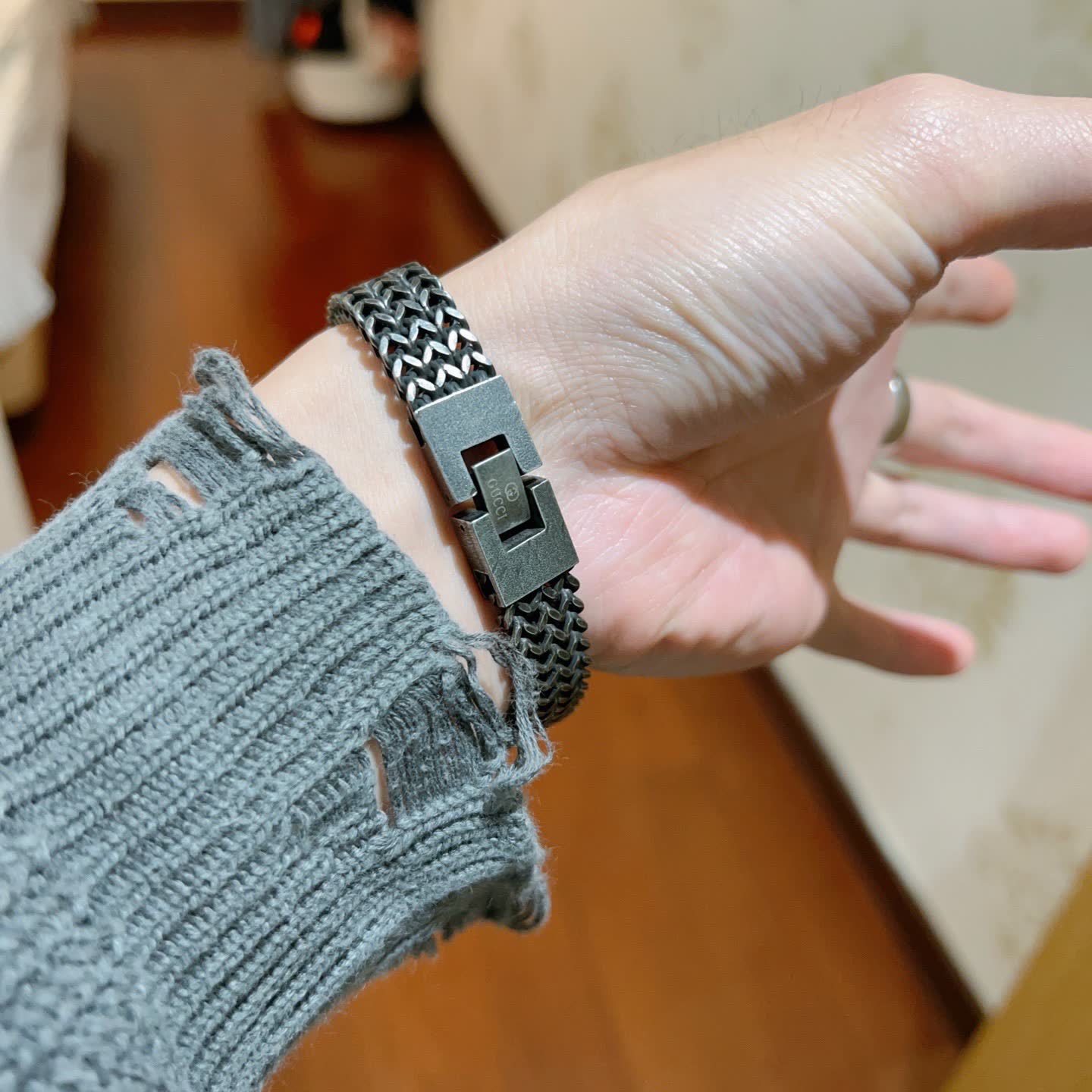 Gucci Silver Chain Bracelet