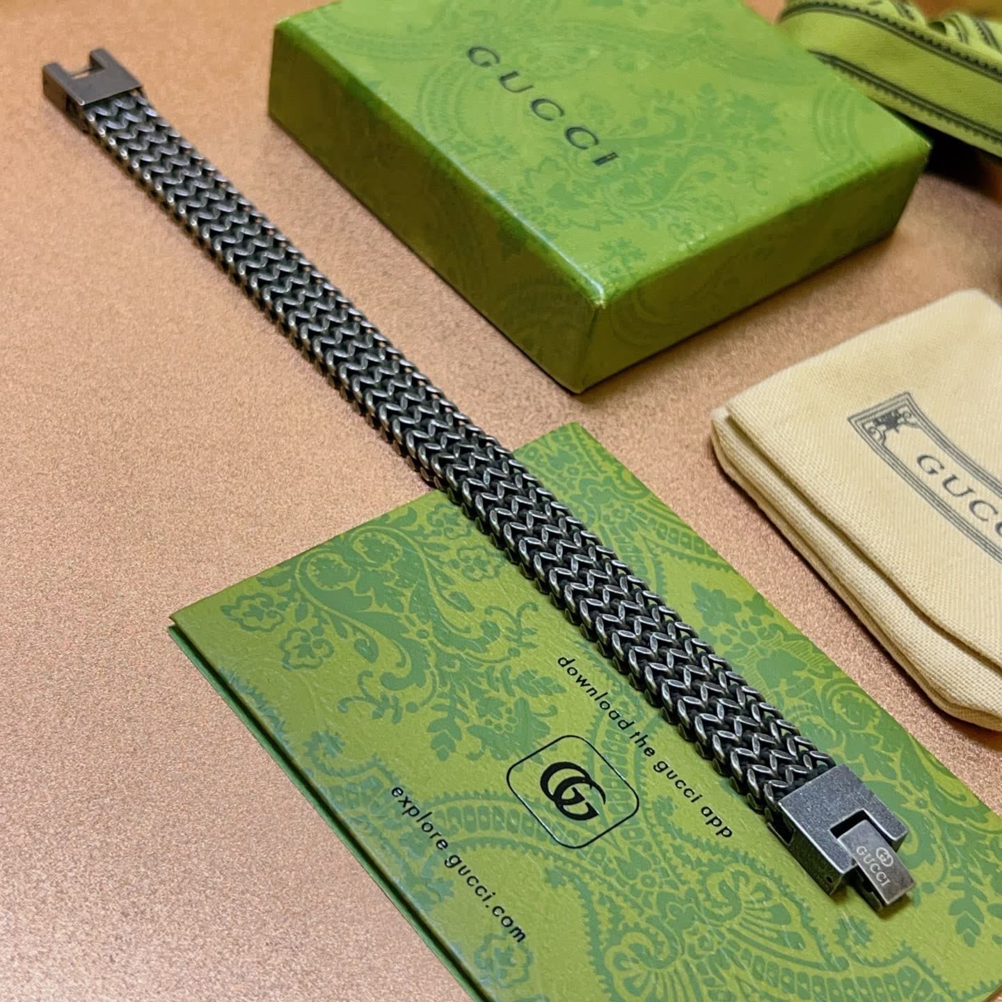 Gucci Silver Chain Bracelet