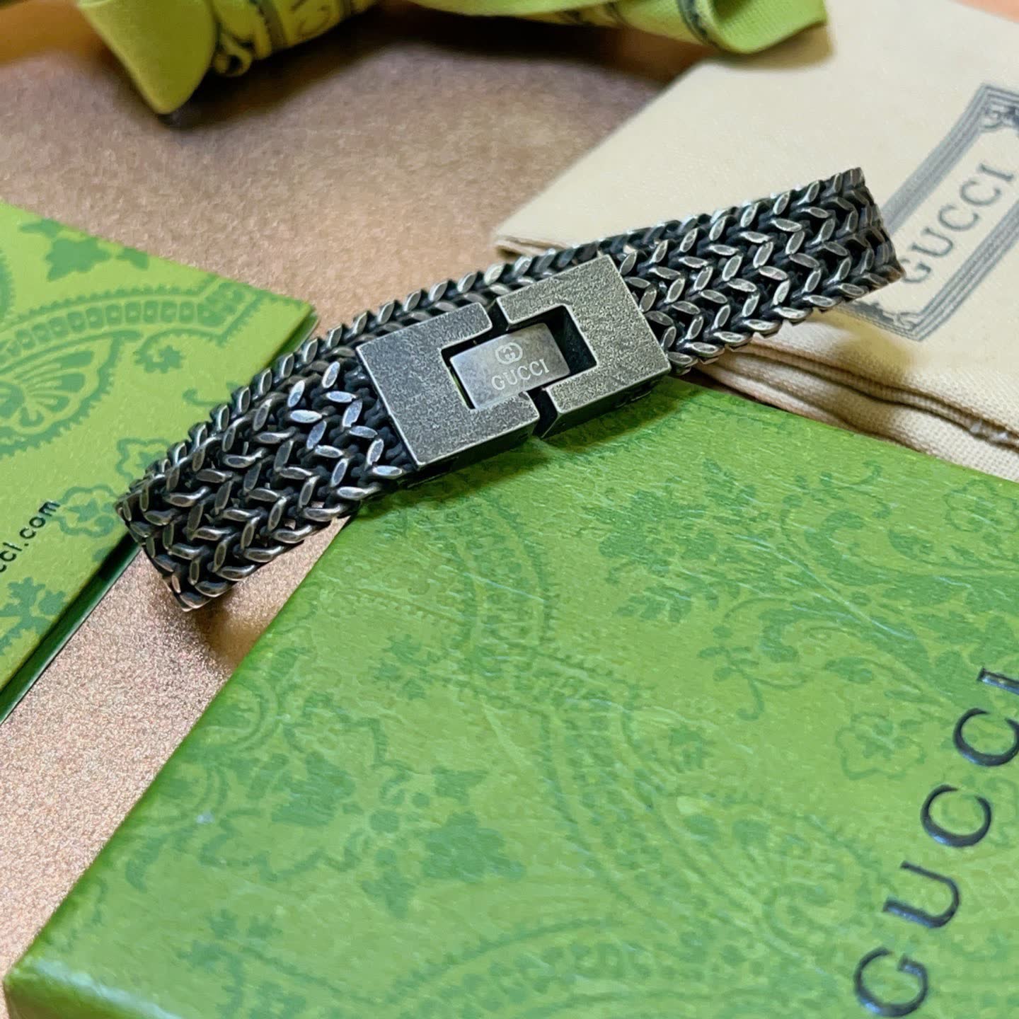 Gucci Silver Chain Bracelet