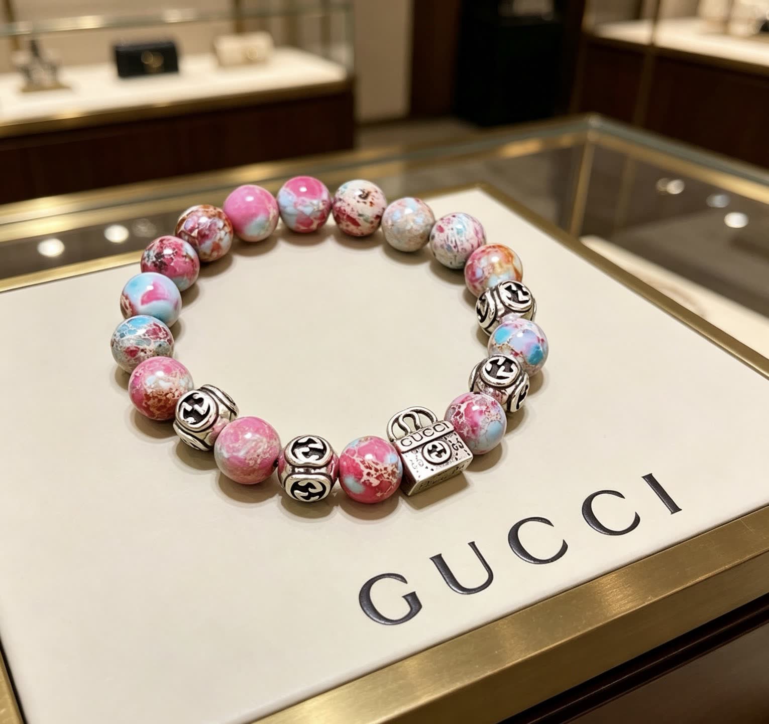 Gucci Multicolored Beaded Bracelet Gucci Multicolored Beaded Bracelet