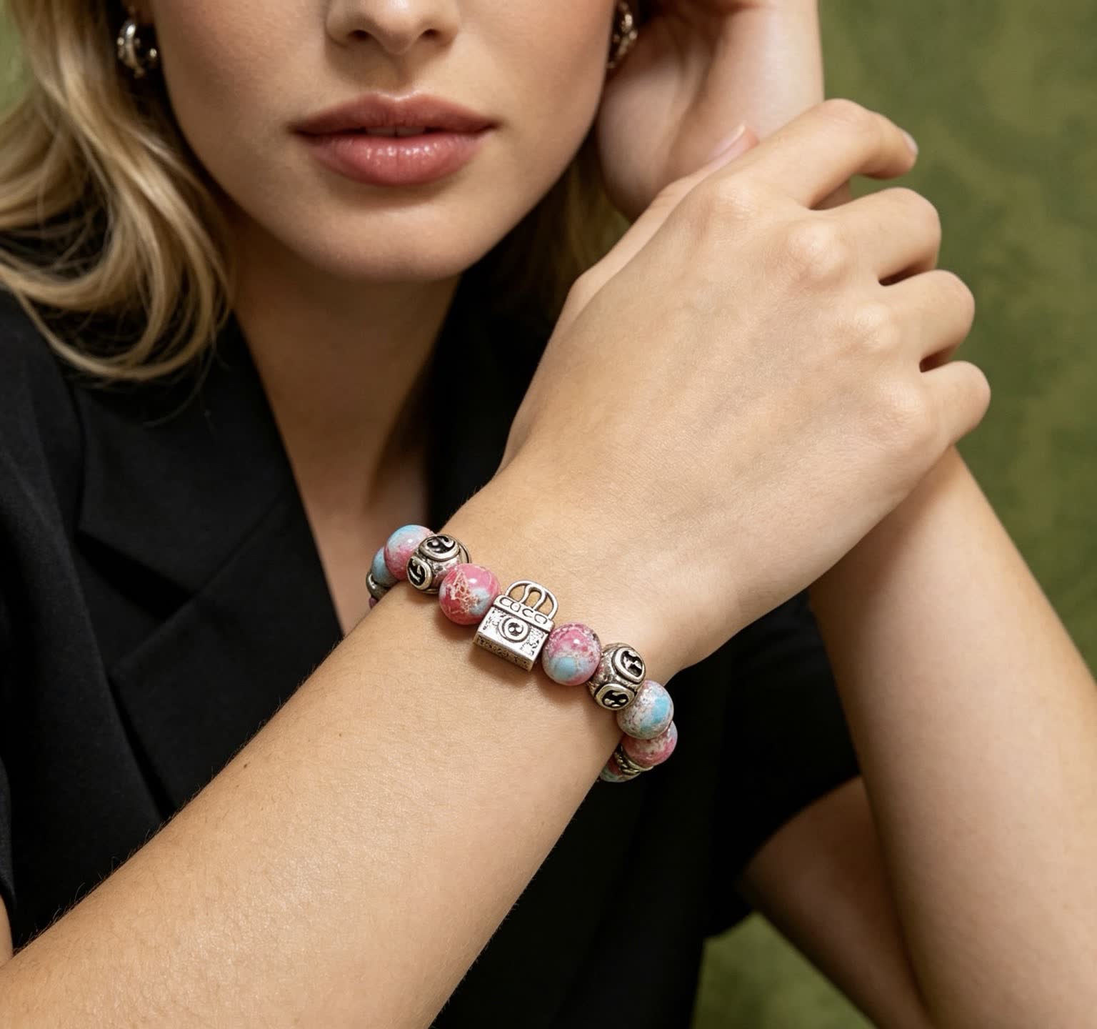 Gucci Multicolored Beaded Bracelet