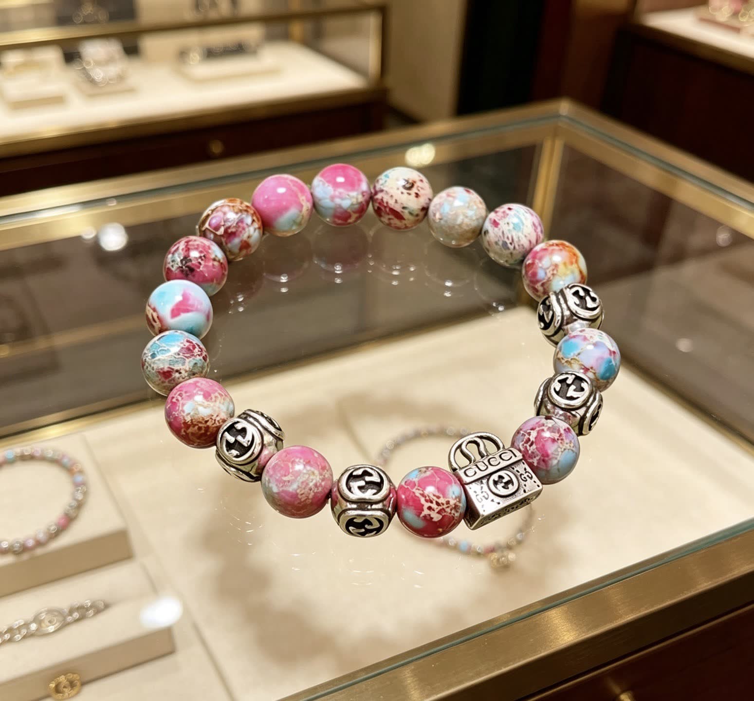 Gucci Multicolored Beaded Bracelet