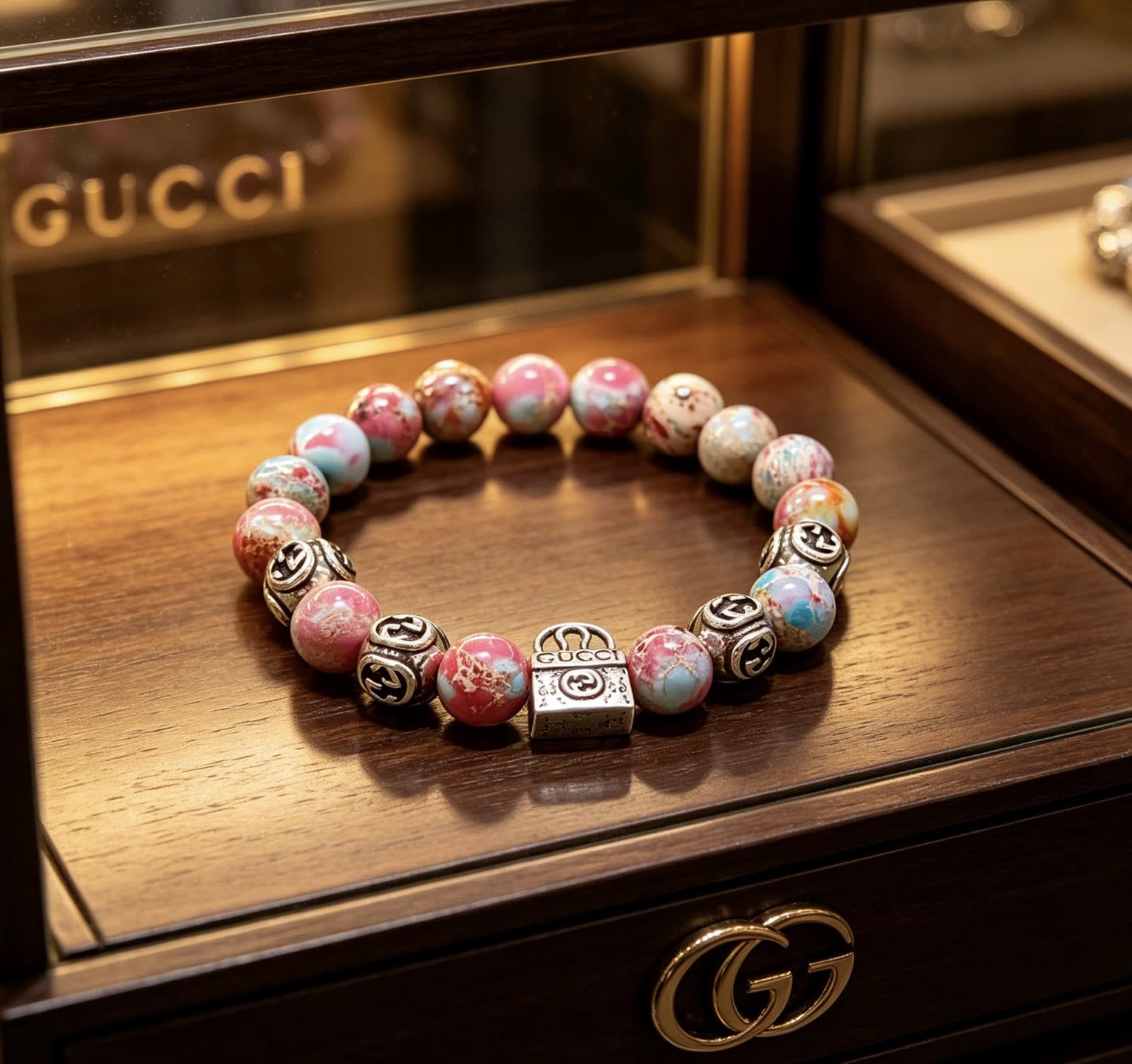 Gucci Multicolored Beaded Bracelet