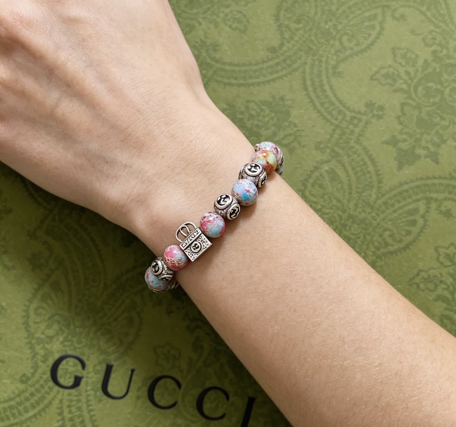 Gucci Multicolored Beaded Bracelet