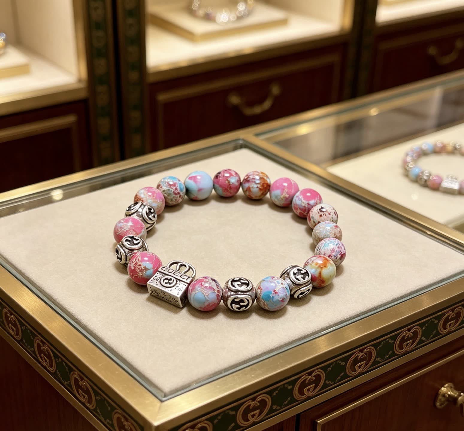 Gucci Multicolored Beaded Bracelet