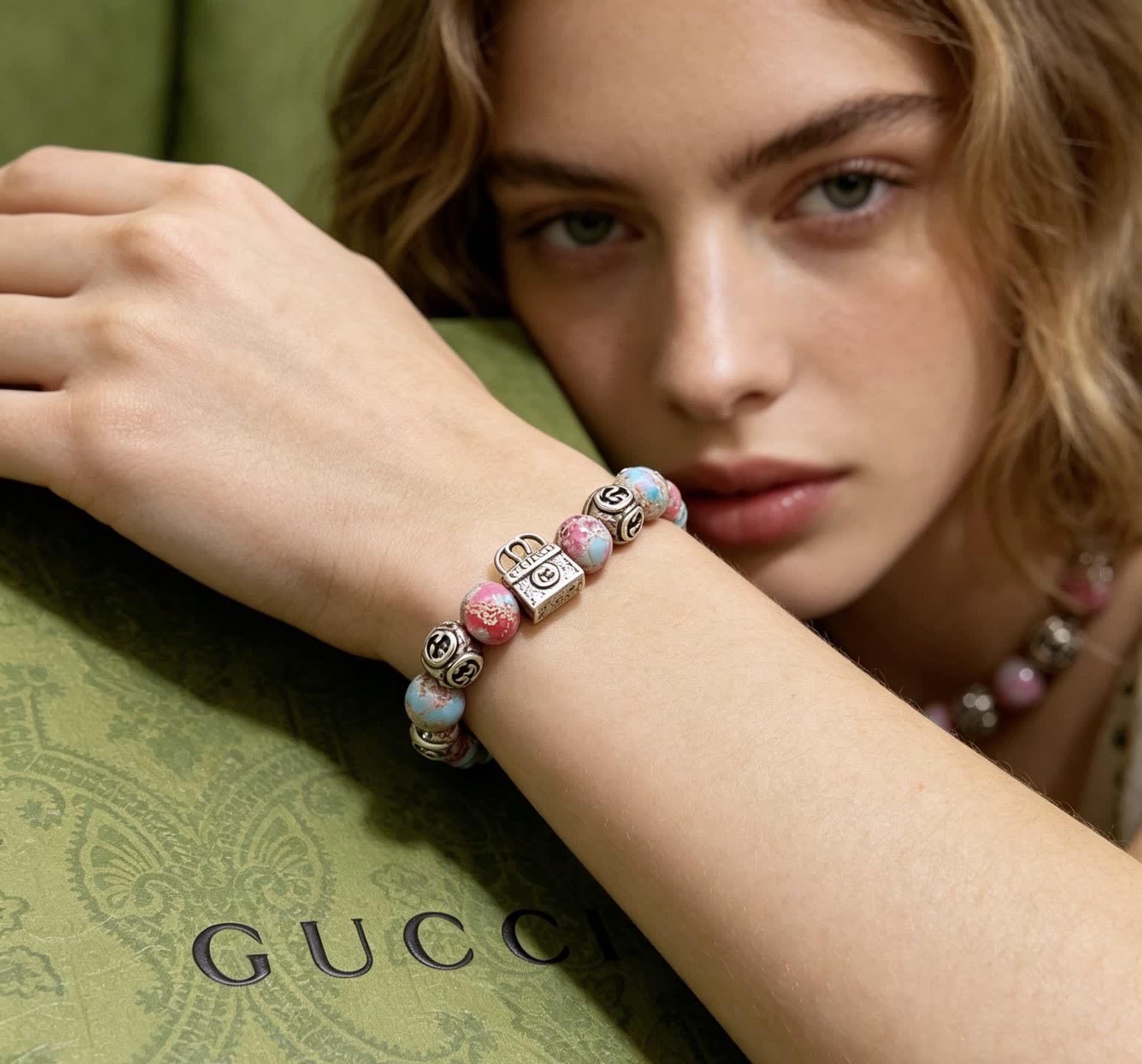 Gucci Multicolored Beaded Bracelet