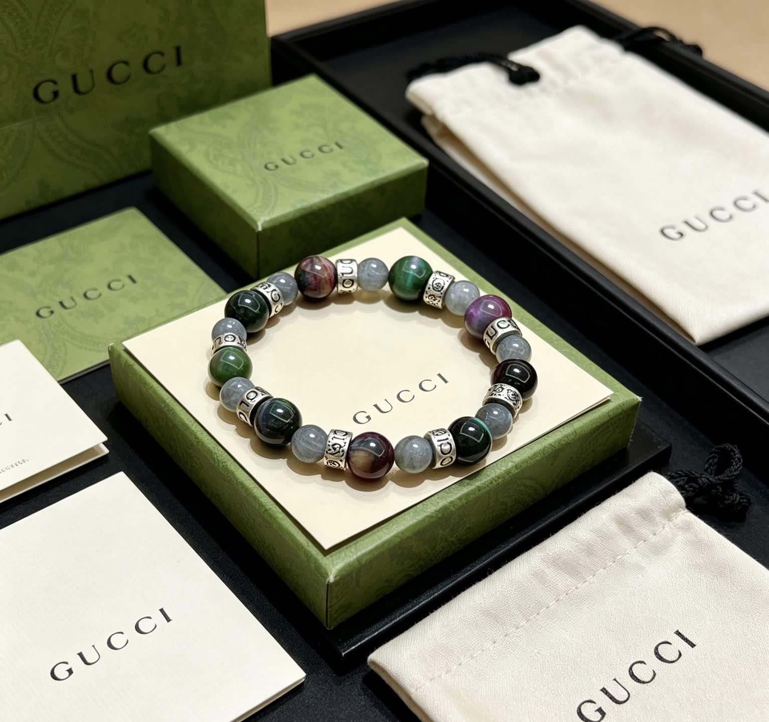 Gucci Multicolored Beaded Bracelet