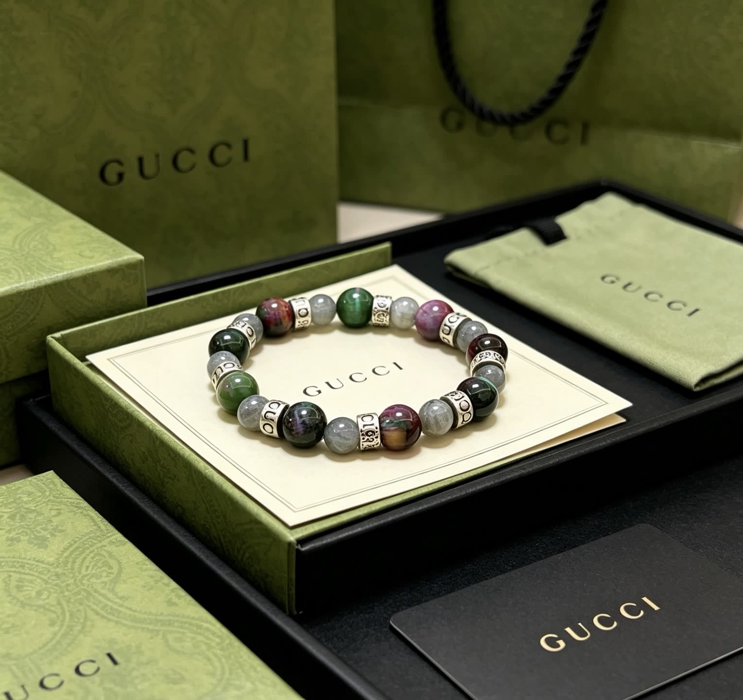 Gucci Multicolored Beaded Bracelet