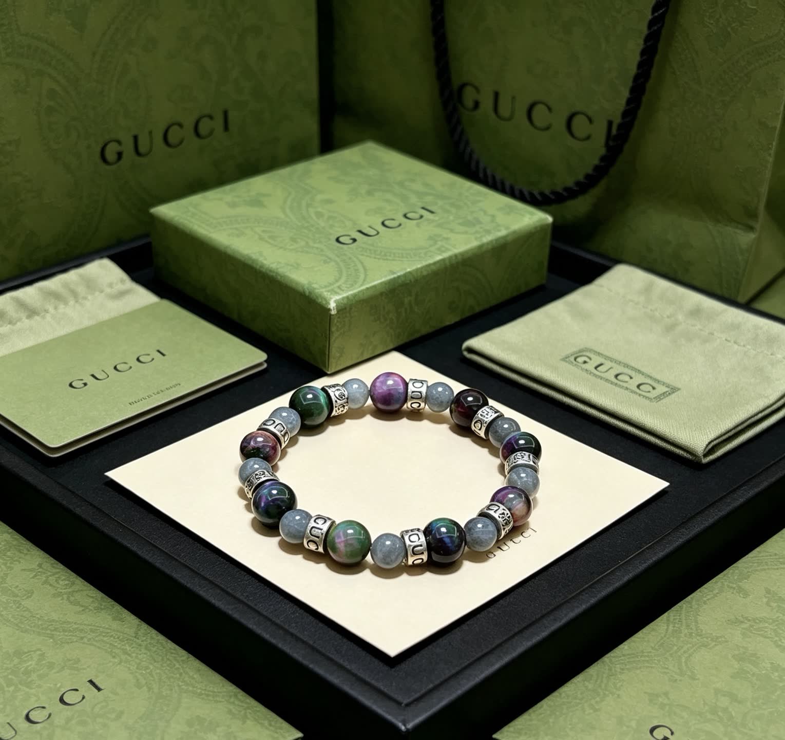 Gucci Multicolored Beaded Bracelet