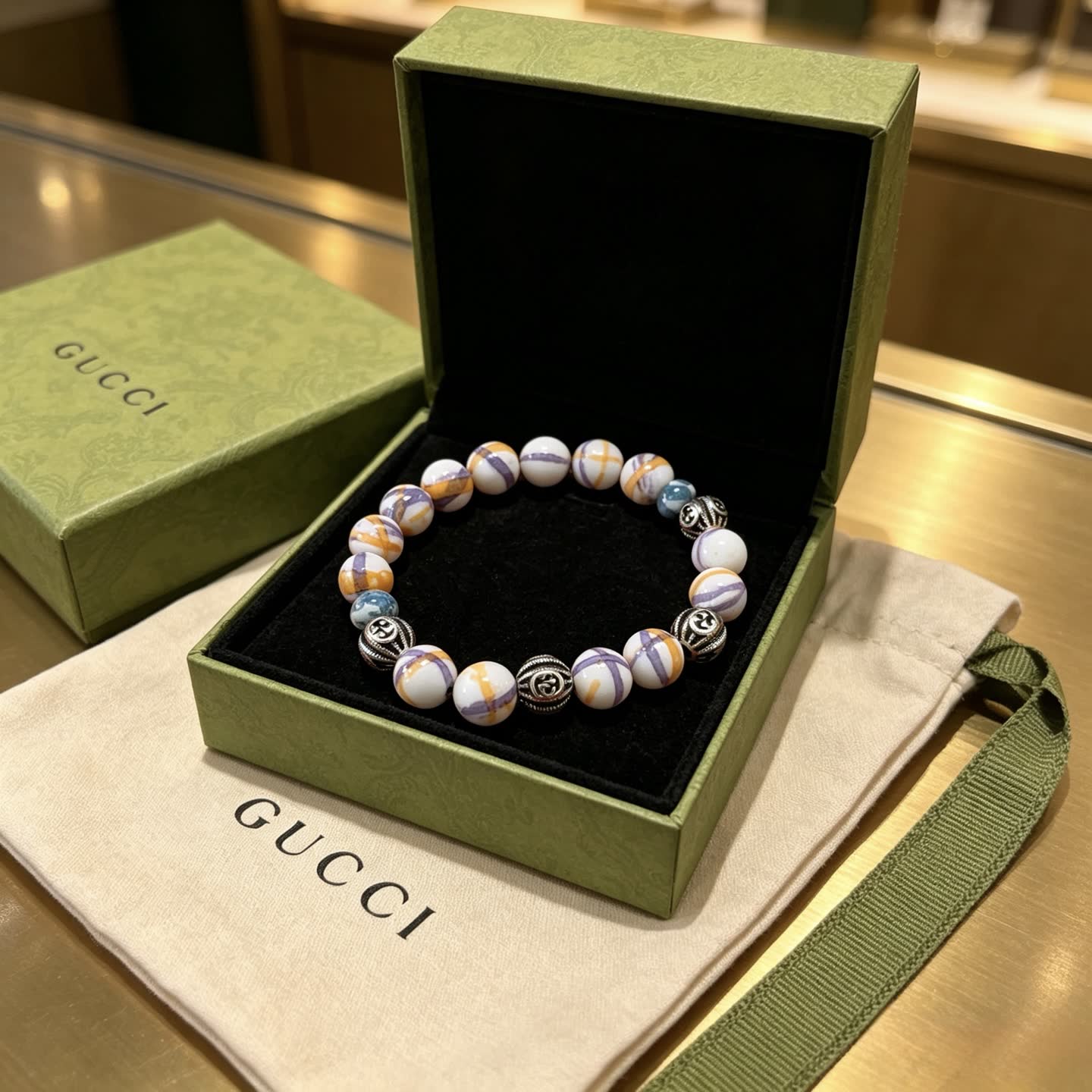 Gucci Beaded Bracelet