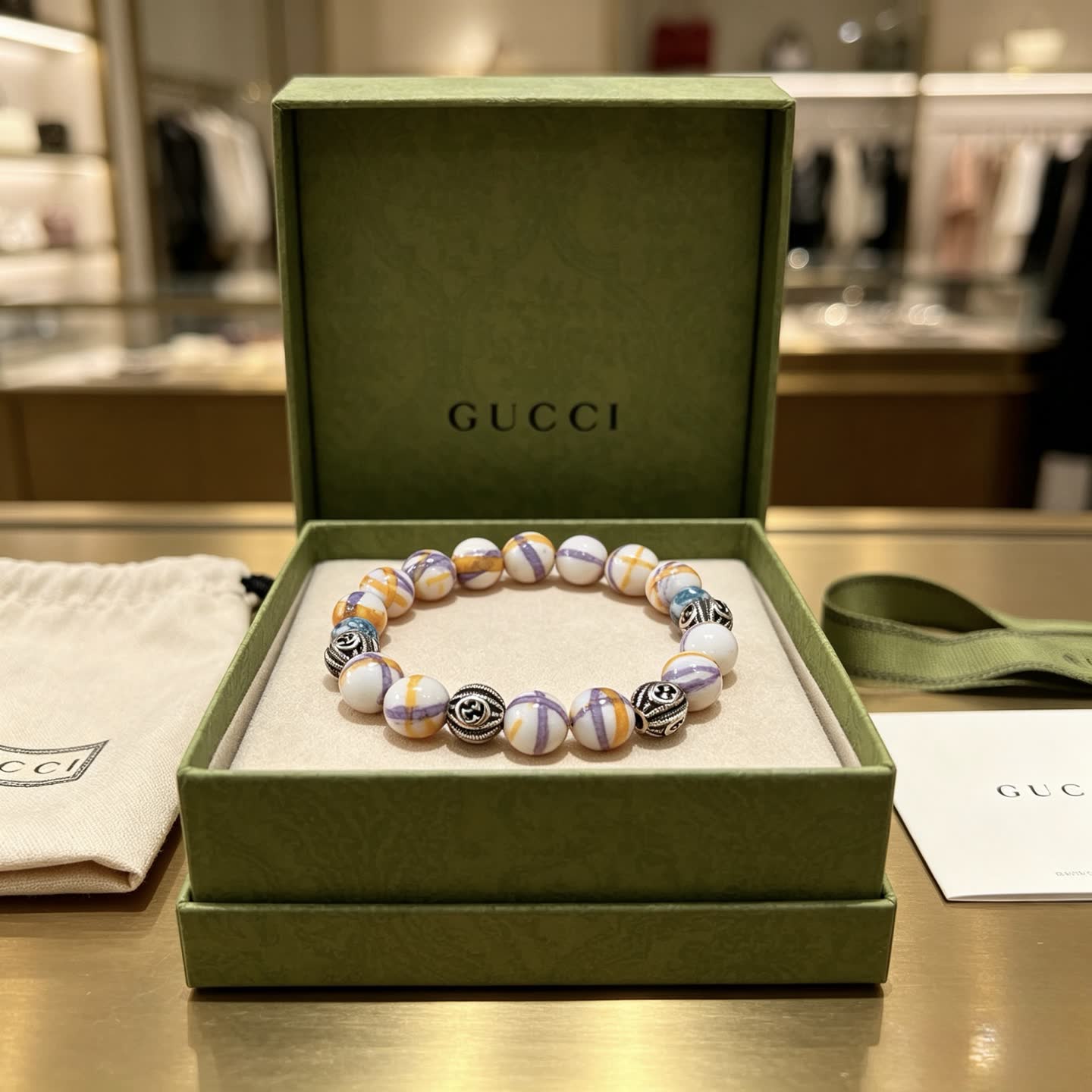Gucci Beaded Bracelet
