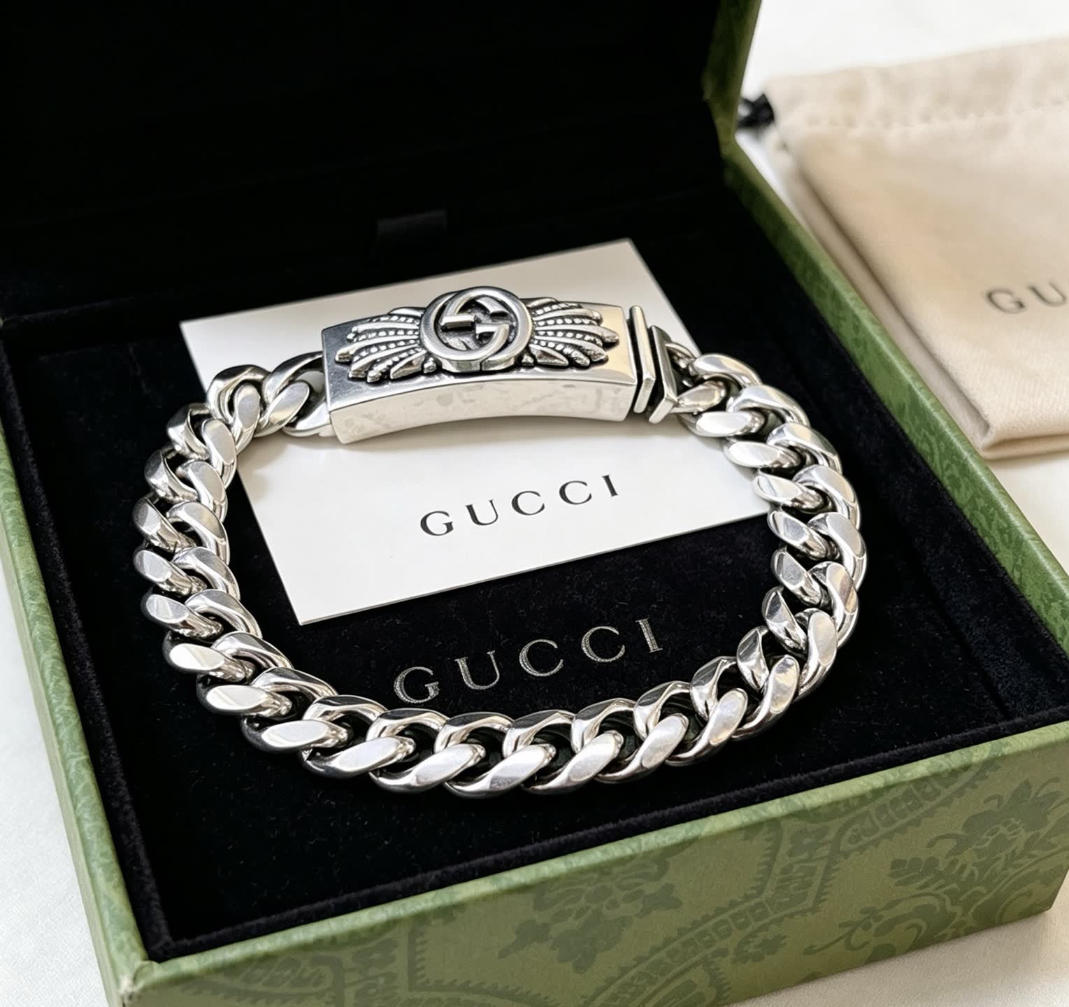Gucci Silver Chain Bracelet