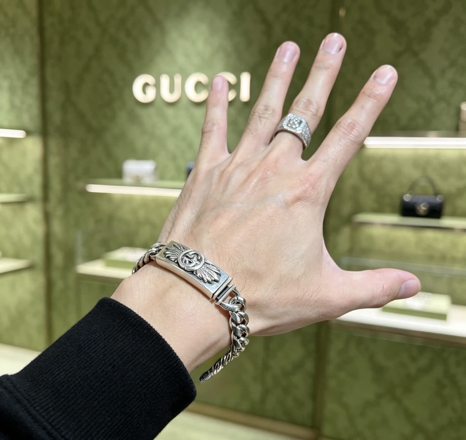 Gucci Silver Chain Bracelet