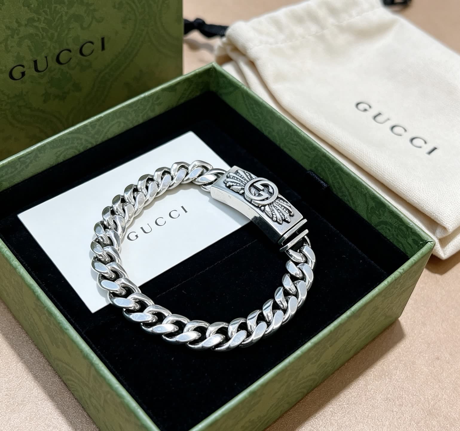 Gucci Silver Chain Bracelet