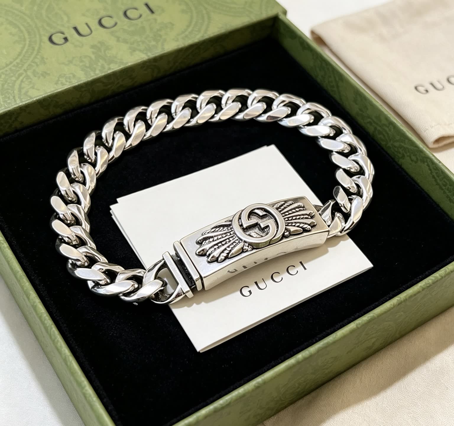 Gucci Silver Chain Bracelet