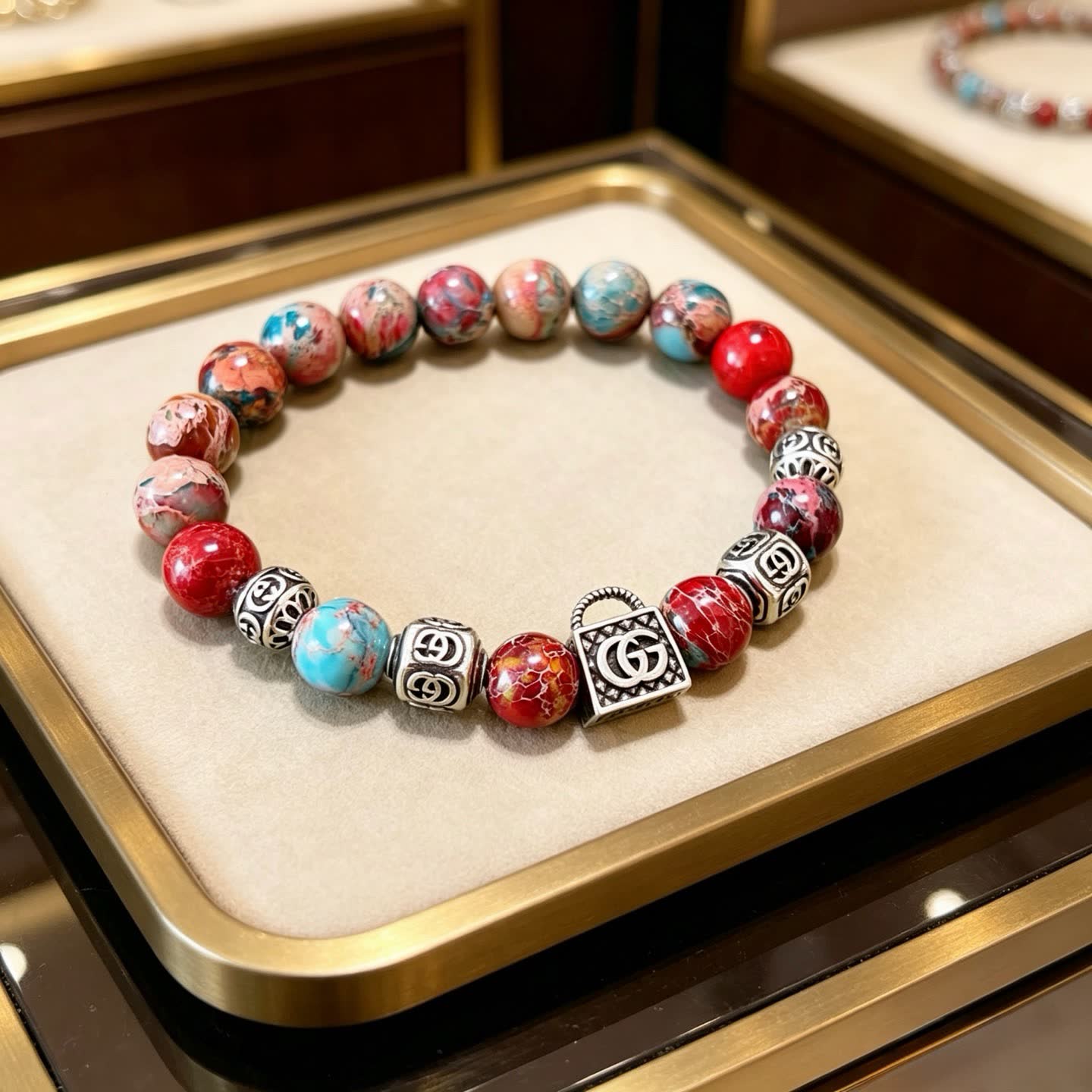 Gucci Multicolored Beaded Bracelet Gucci Multicolored Beaded Bracelet