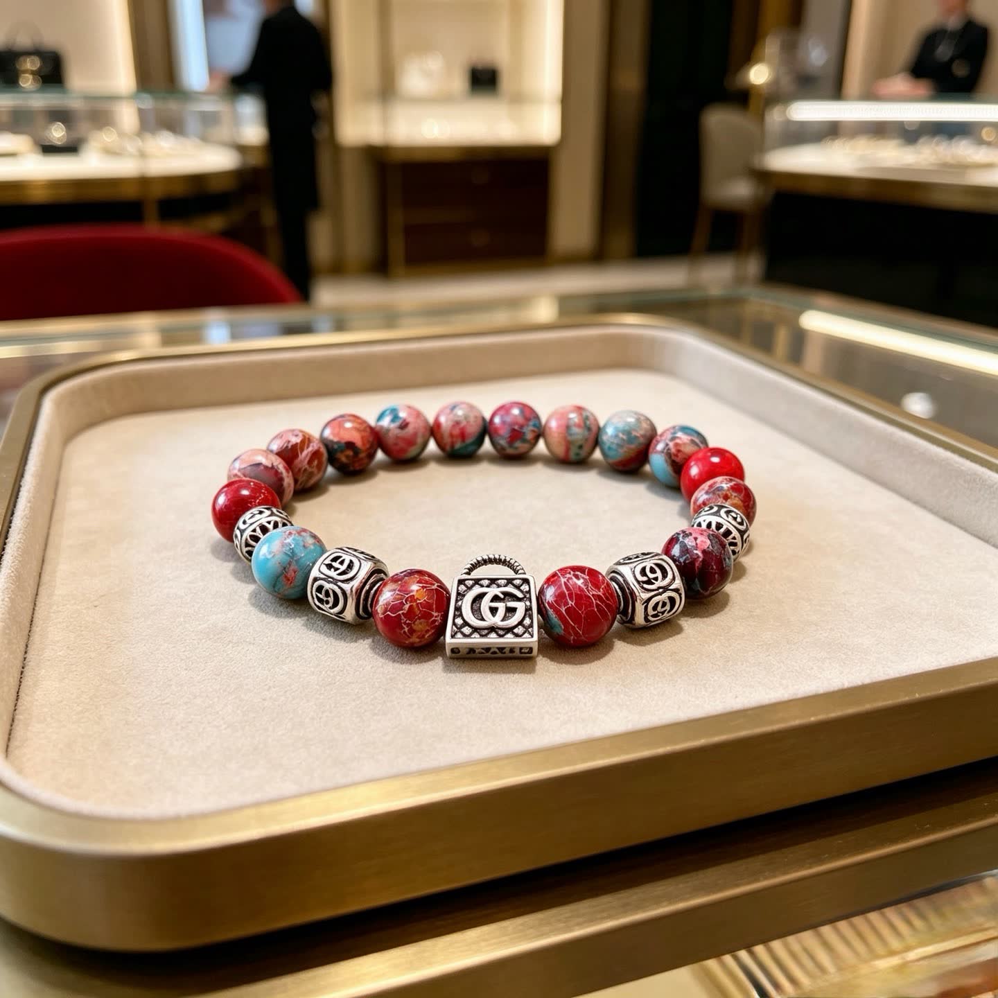 Gucci Multicolored Beaded Bracelet
