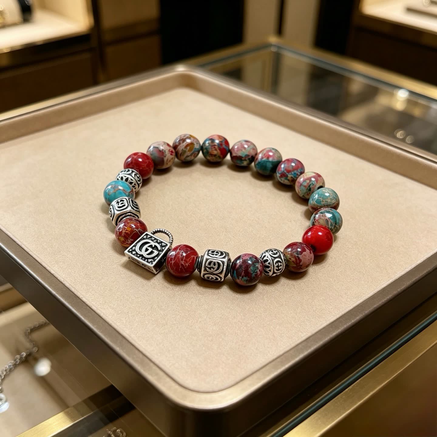 Gucci Multicolored Beaded Bracelet