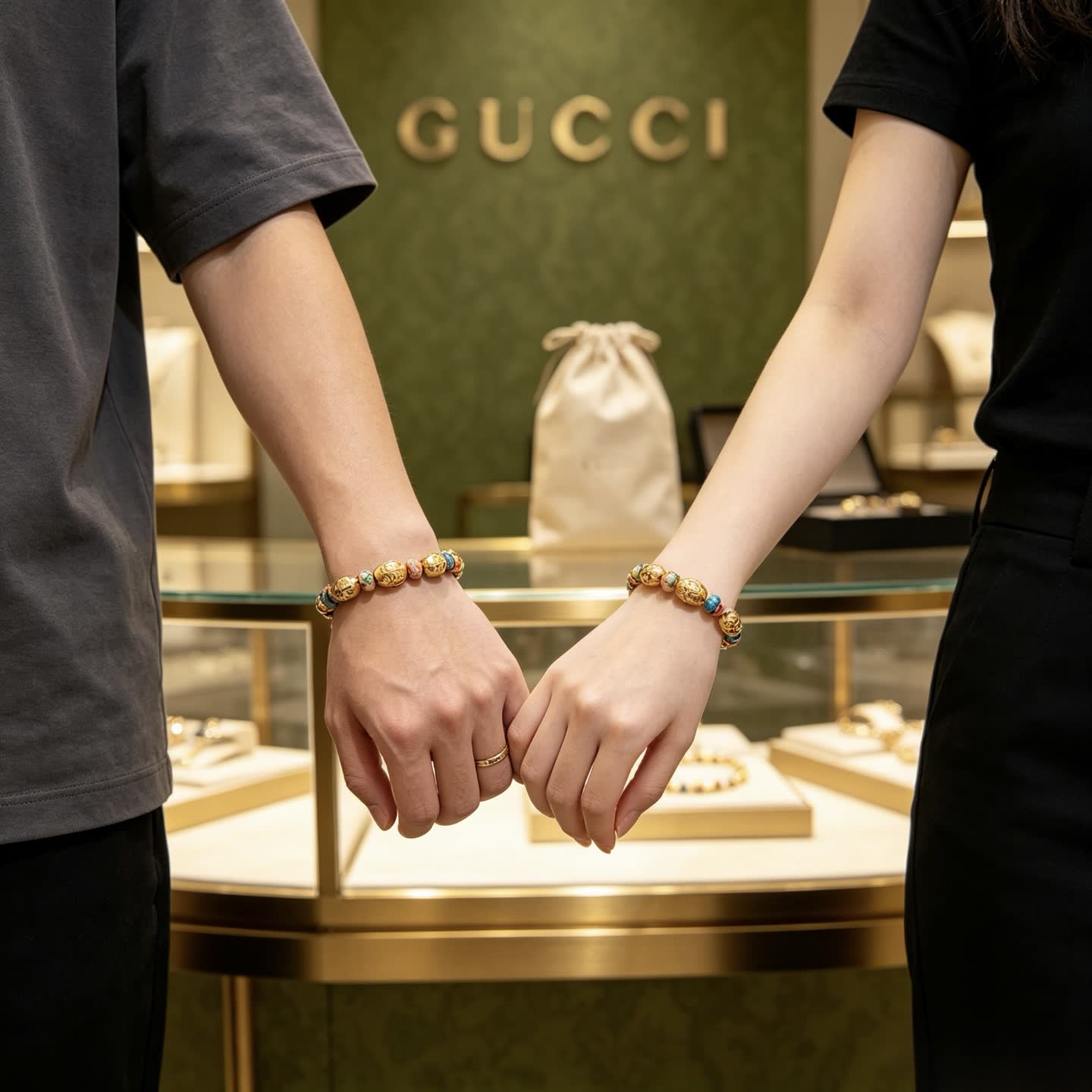 Gucci Multicolored Beaded Bracelet