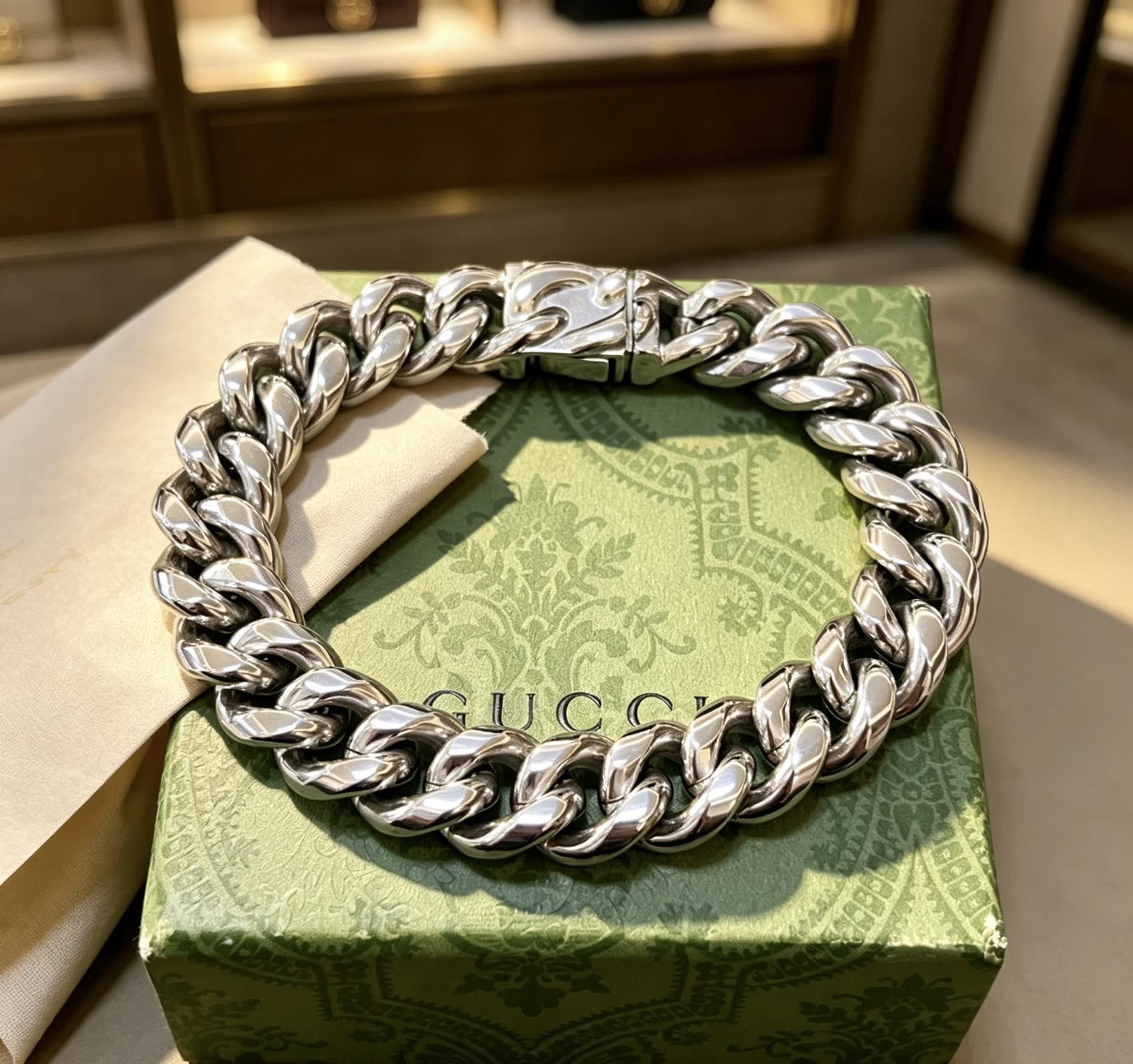 Gucci Silver Chain Bracelet Gucci Silver Chain Bracelet