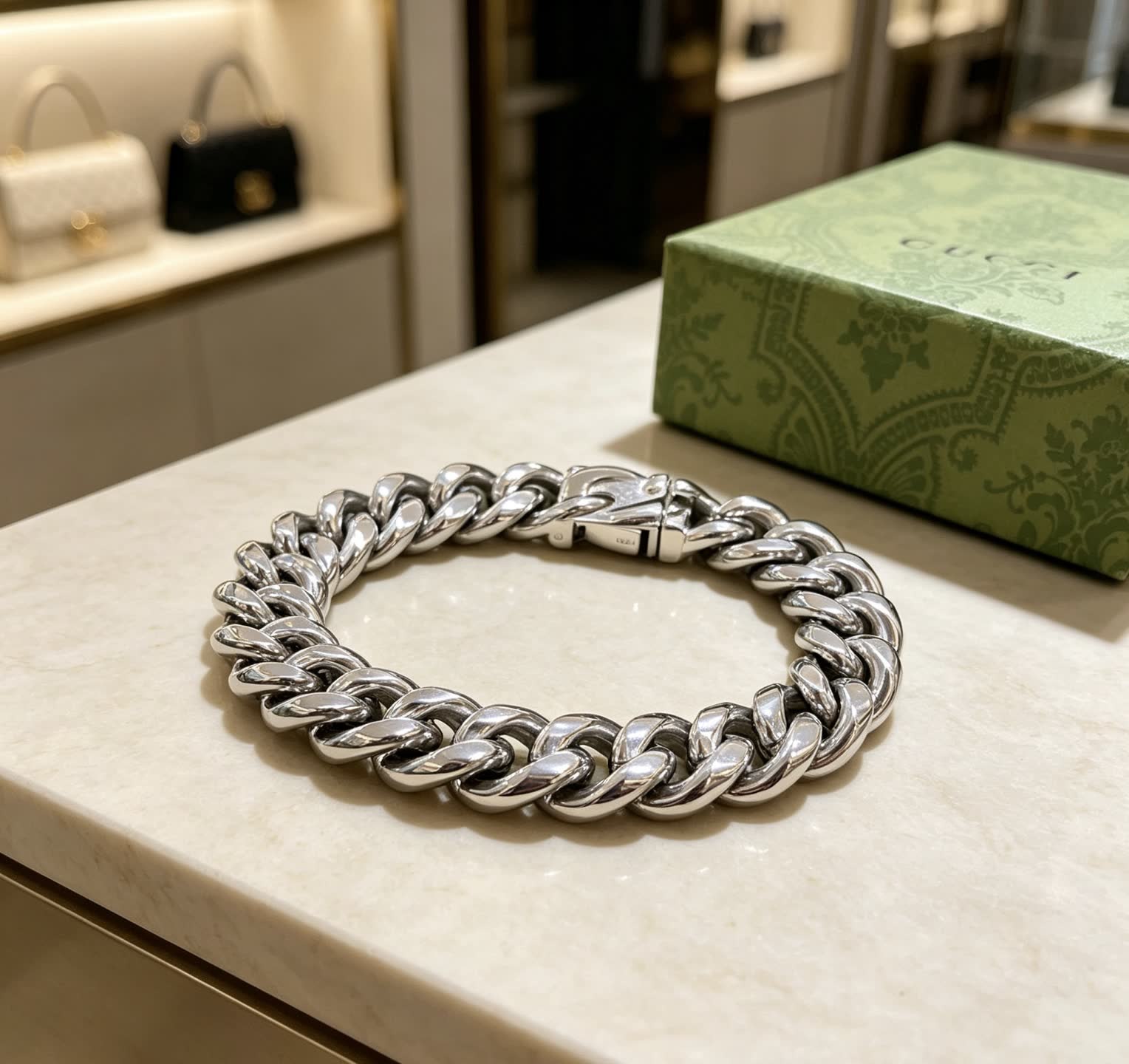 Gucci Silver Chain Bracelet