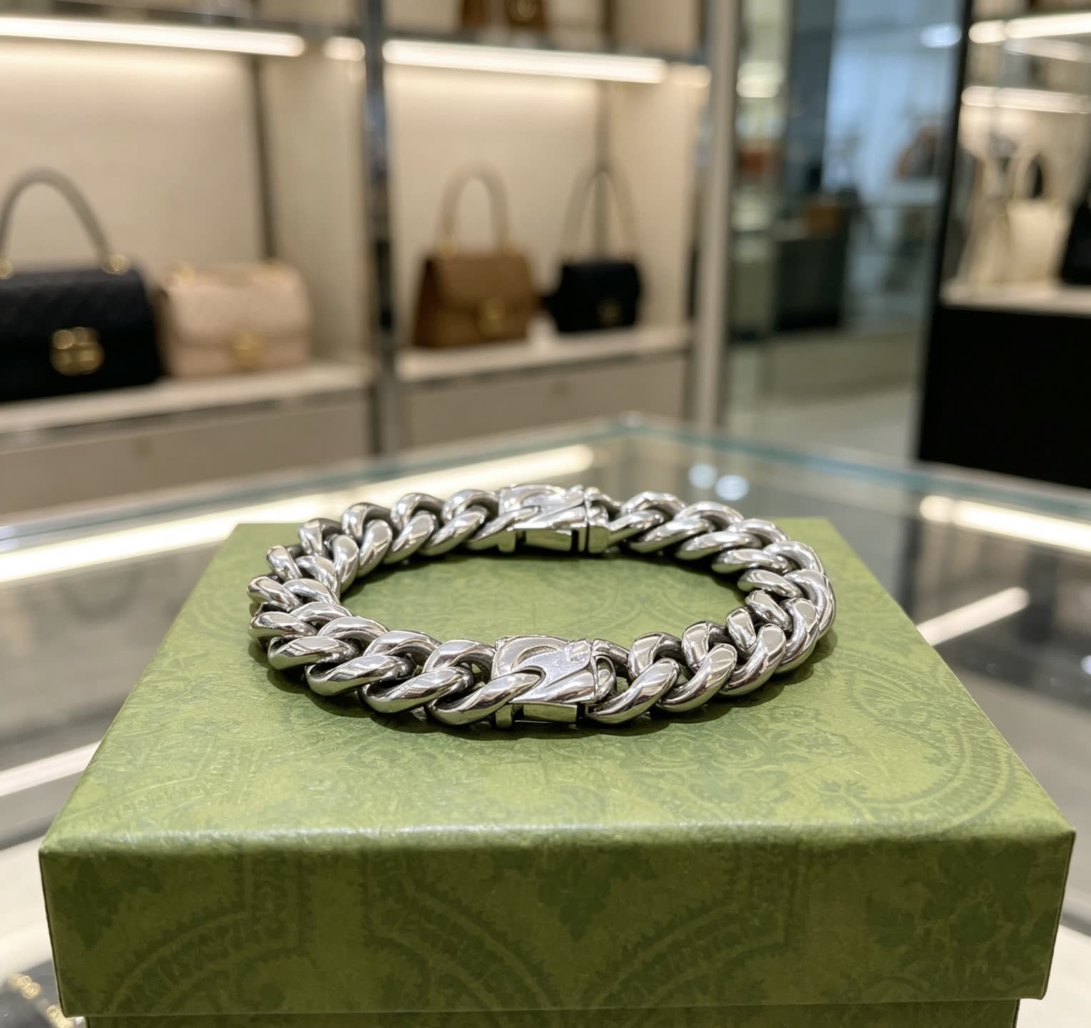 Gucci Silver Chain Bracelet