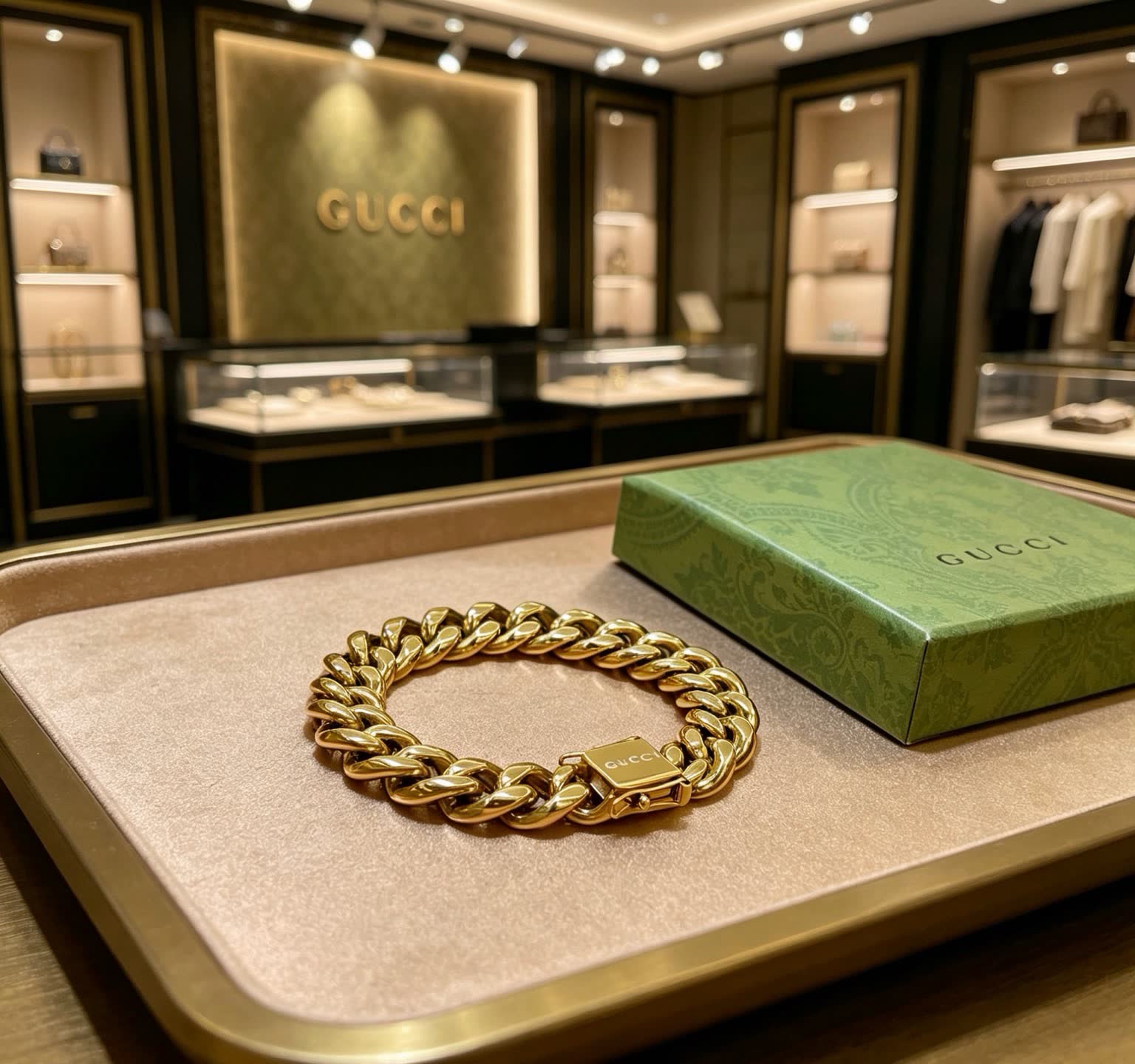 Gucci Gold Chain Bracelet