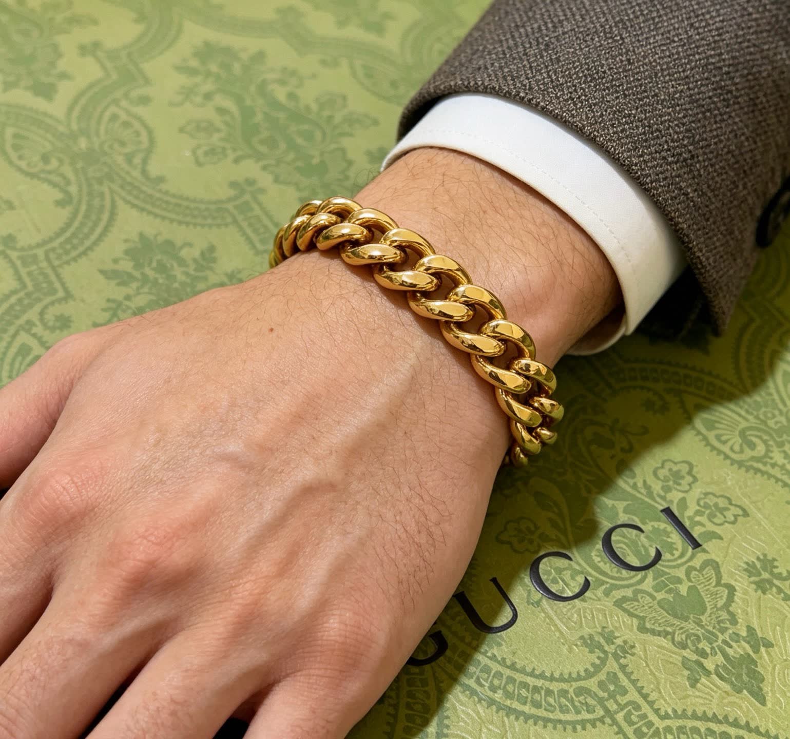 Gucci Gold Chain Bracelet