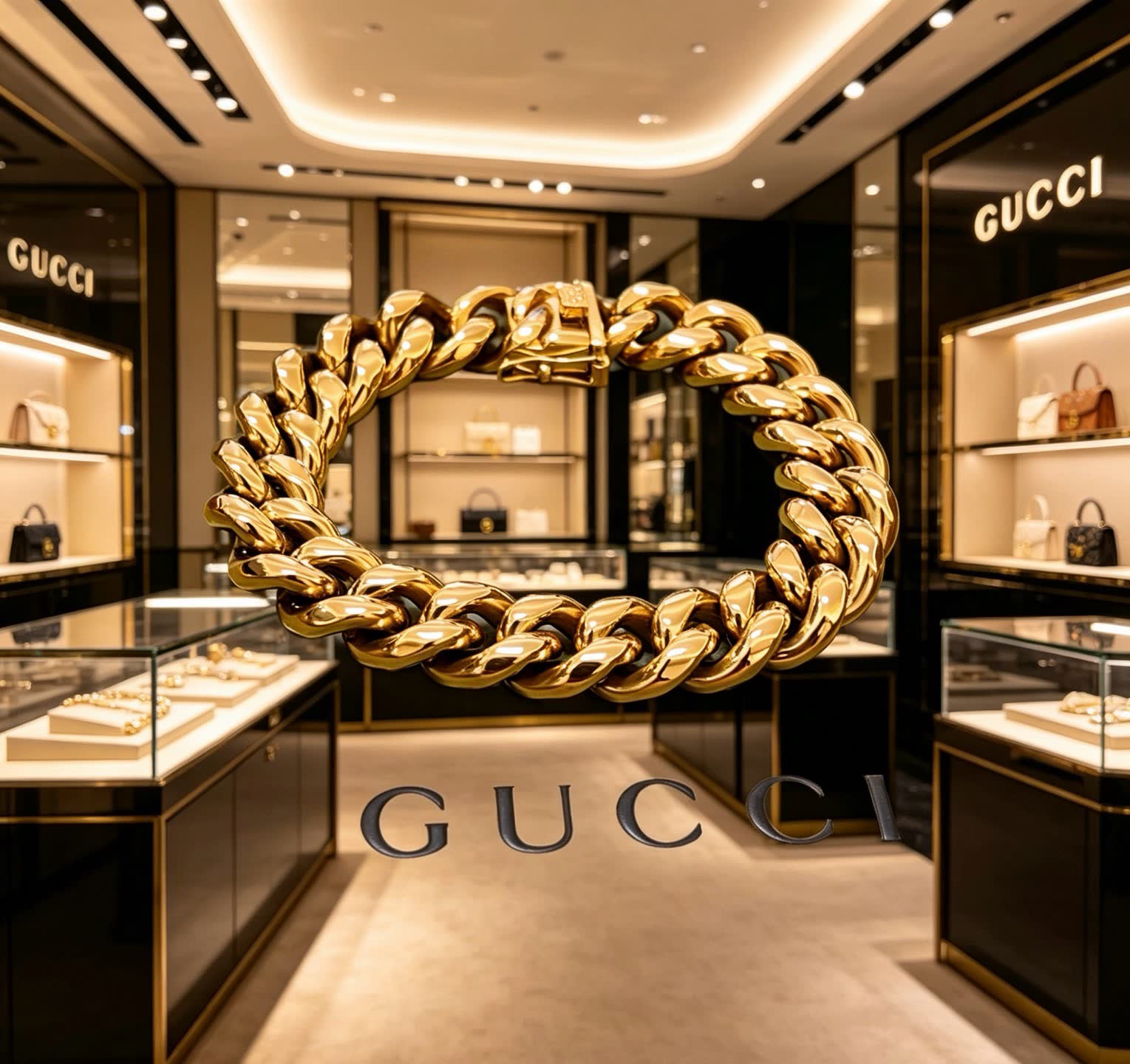 Gucci Gold Chain Bracelet